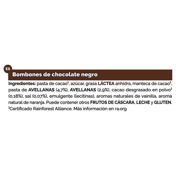 dunkles Schokoladenkonfekt Auswahl mit 70% Kakao Karton 291 g
