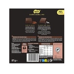 selection of original and fleur de sel dark chocolate bonbons 70% cocoa case 87 g