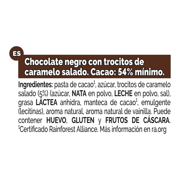 dark chocolate tiles with salted caramel case 150 g