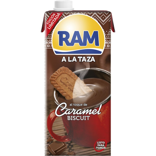 drinking chocolate with a touch of biscuit caramel gluten-free carton 1 l