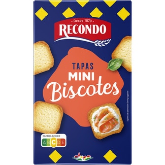 mini biscotes tradicionales paquete 120 g 60 unidades - Recondo