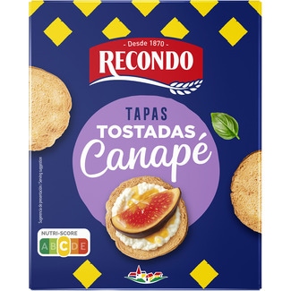 tostadas para canapé tradicionales estuche 110 g - Recondo