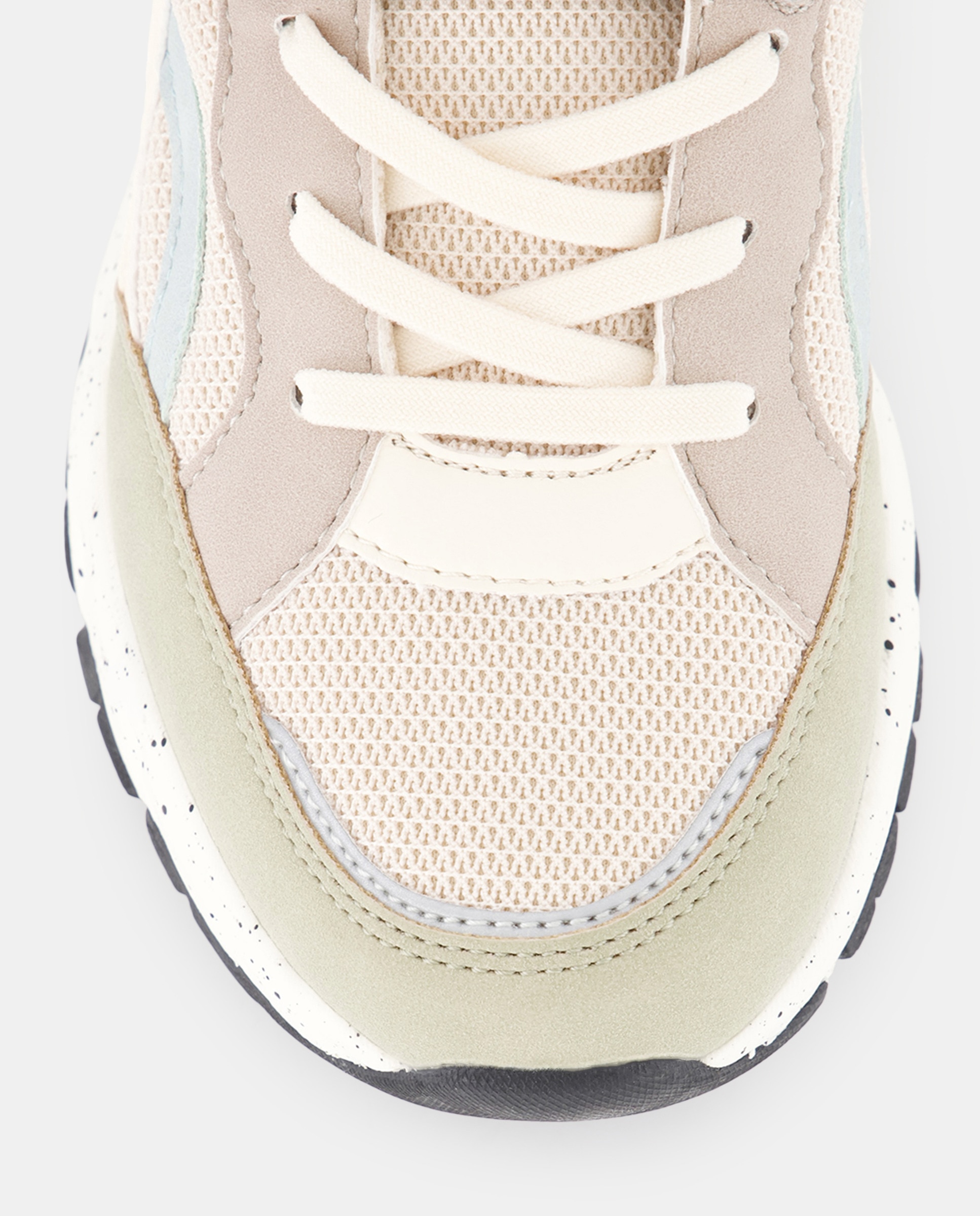 Sapatilhas de Painéis com Velcro e Biqueira Redonda Multicolor-5