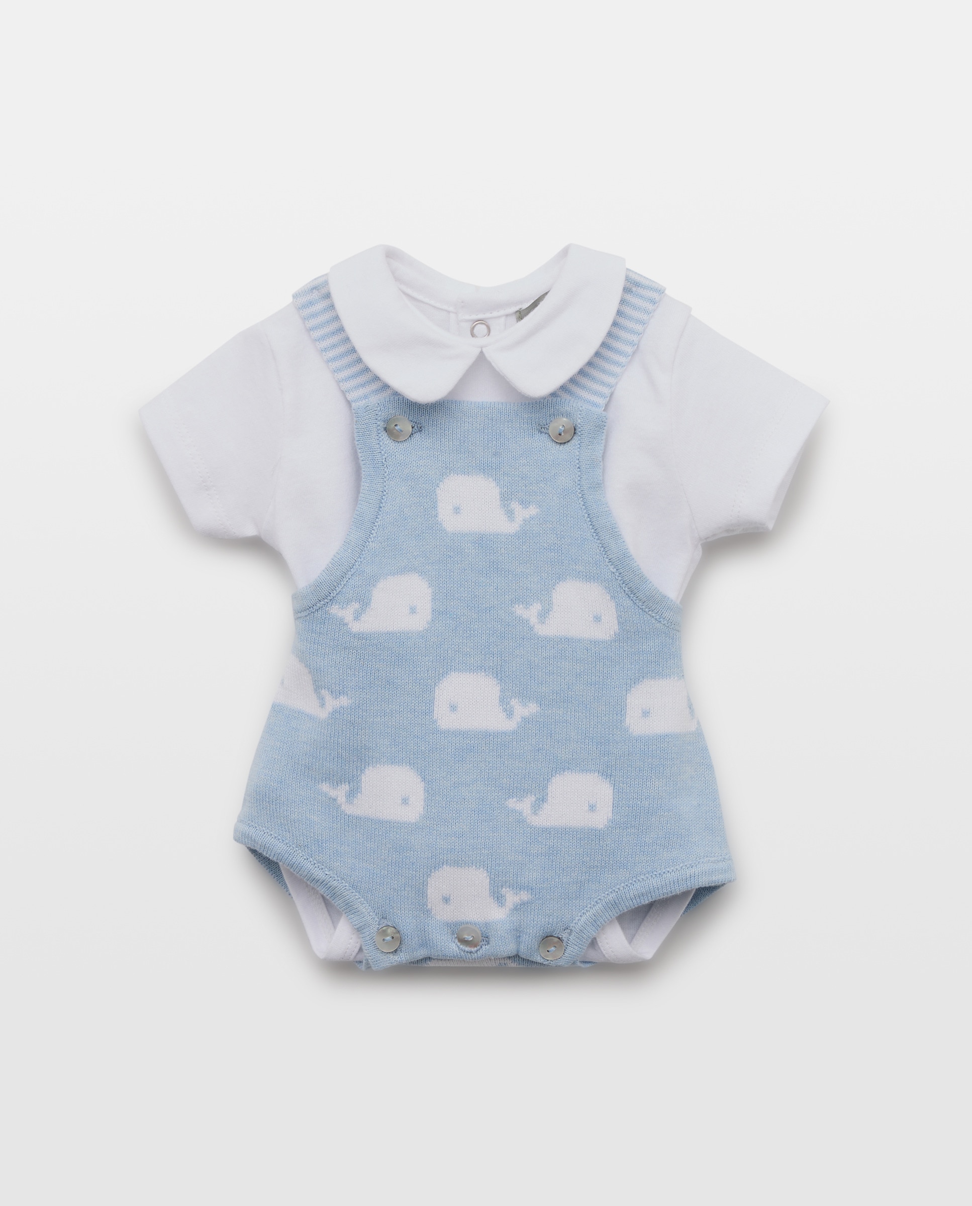 Imagen 0 de Conjunto de 2 pìezas tricot ranita mas body de bebé