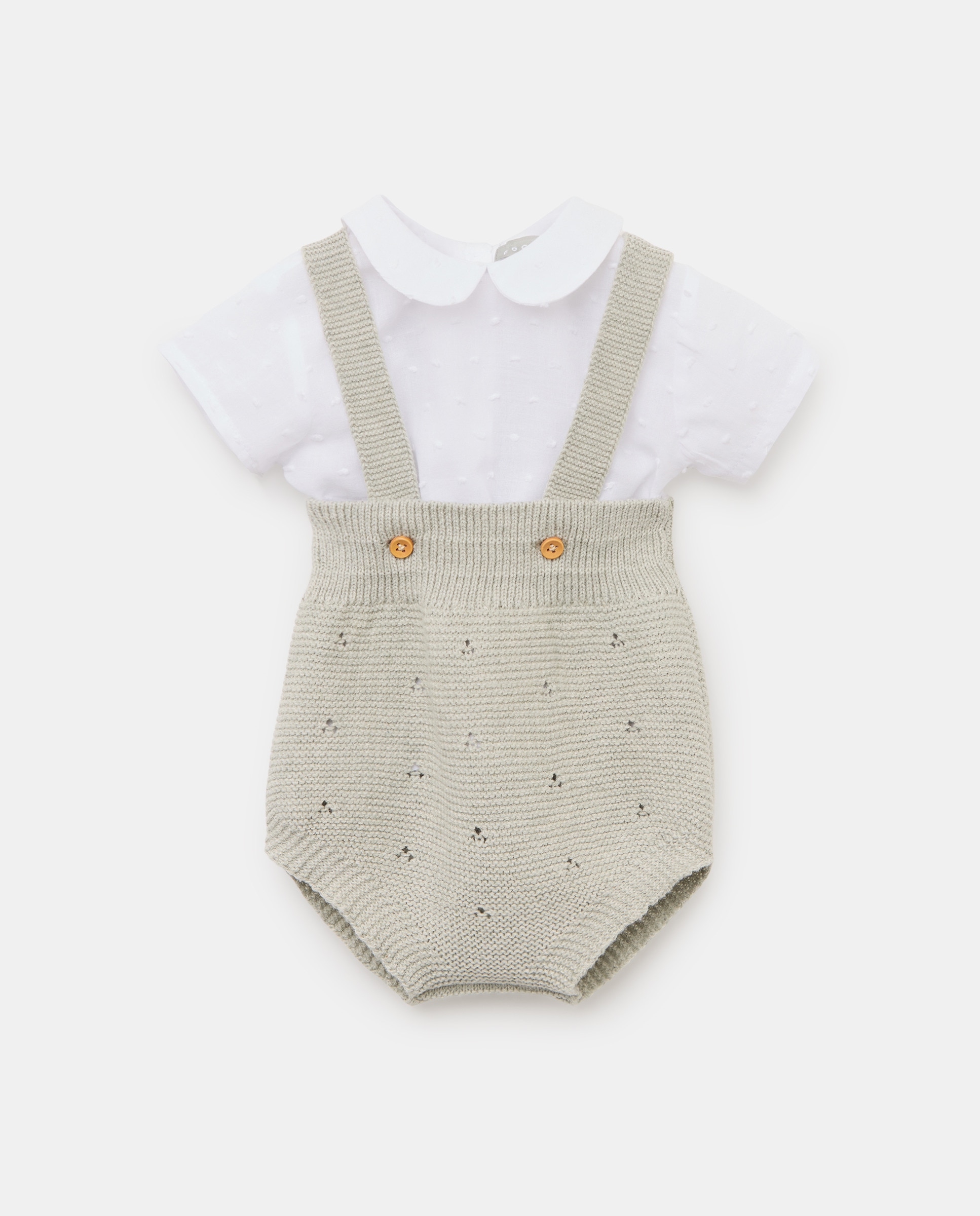 Conjunto de 2 Peças de Tricot de Bebé Coconut El Corte Inglés 520 Caqui-1
