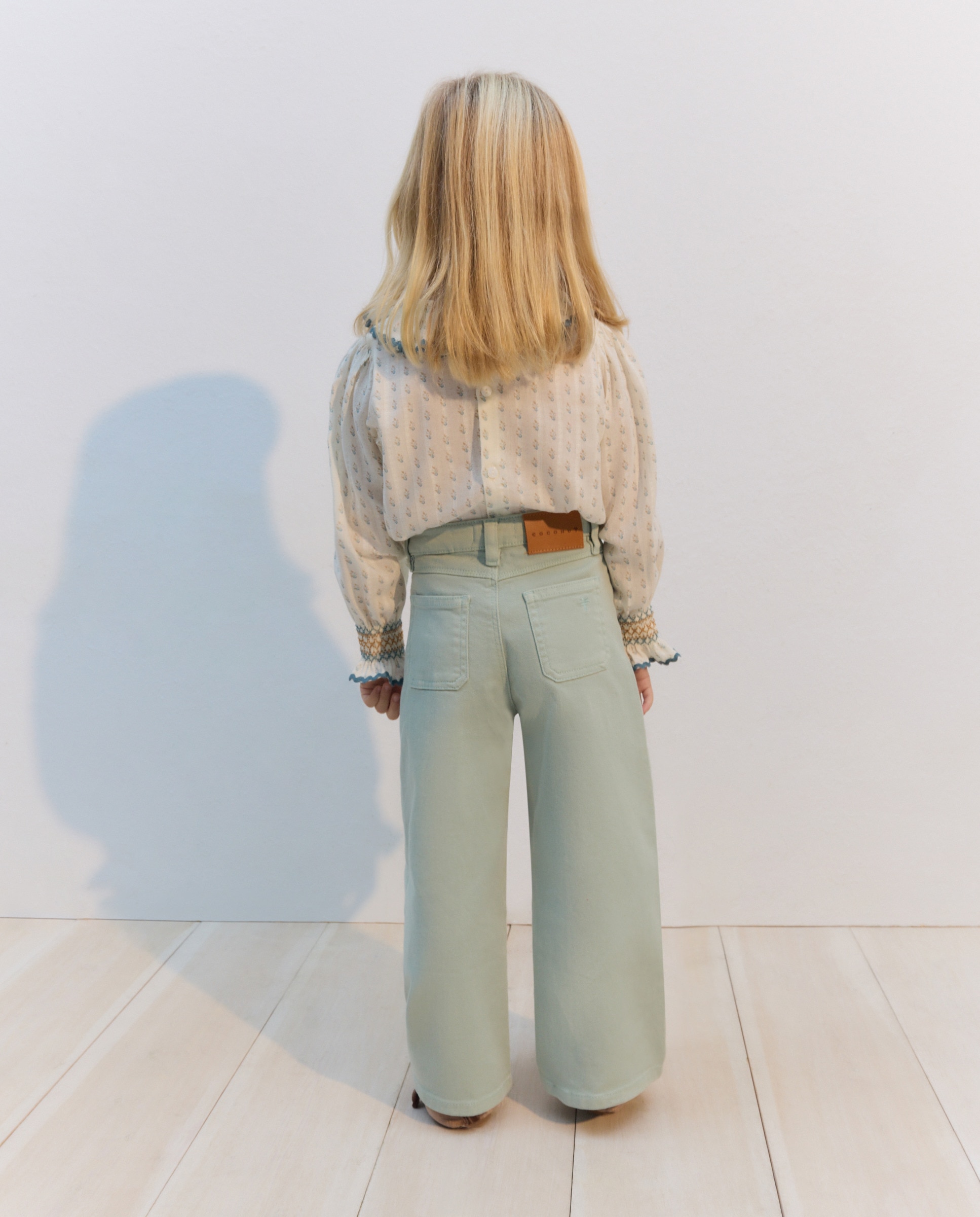 Jeans com Costura à Frente Sabão-3