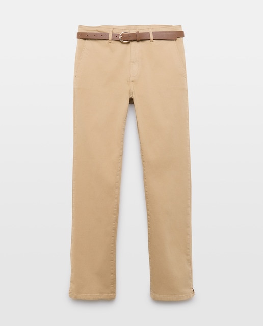 Imagem 0 de Calças chino de mulher com cinto