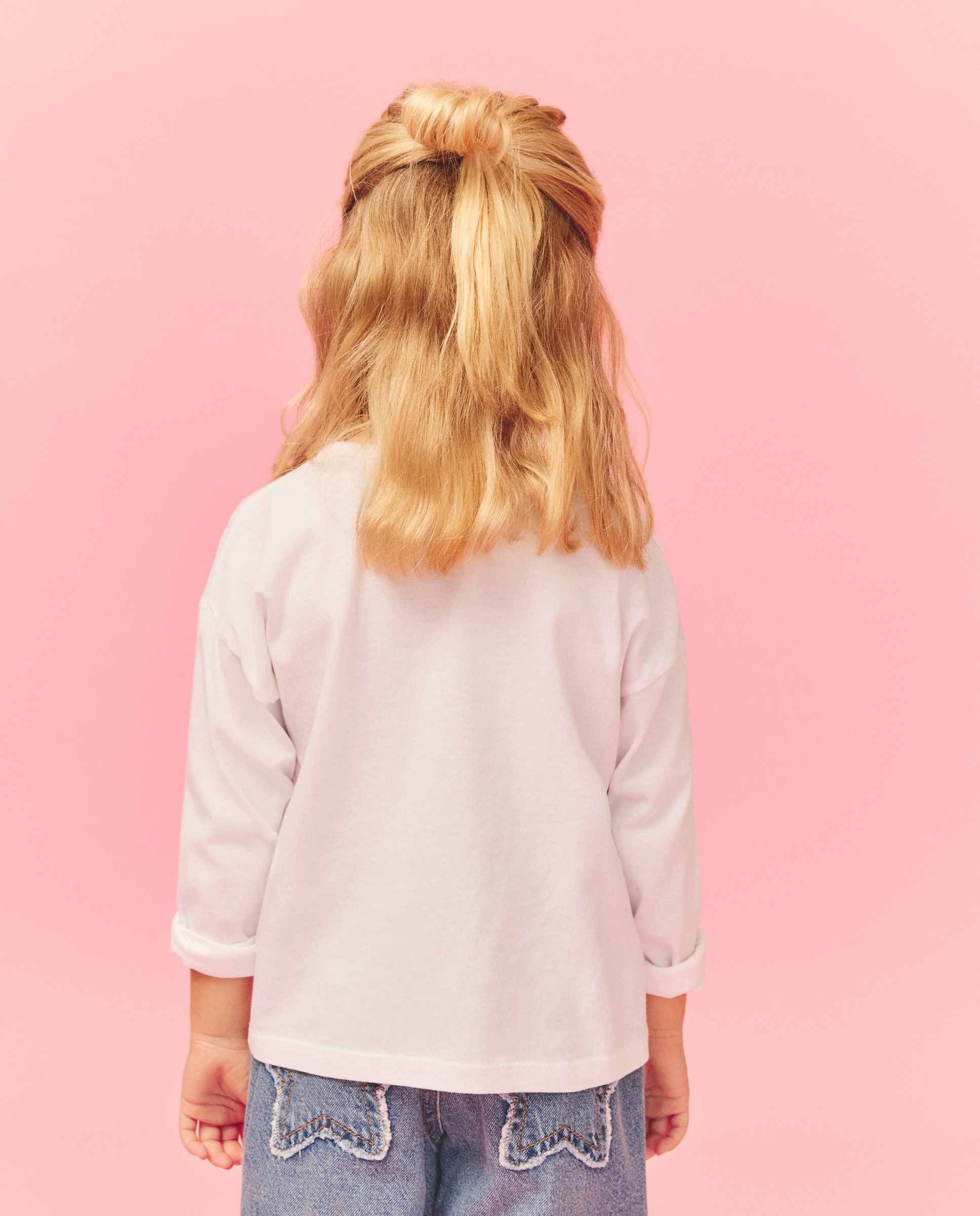 Camisola de Manga Comprida com Estampado Posicional Snoopy e Woodstock "Besties" Branco-marfim-3