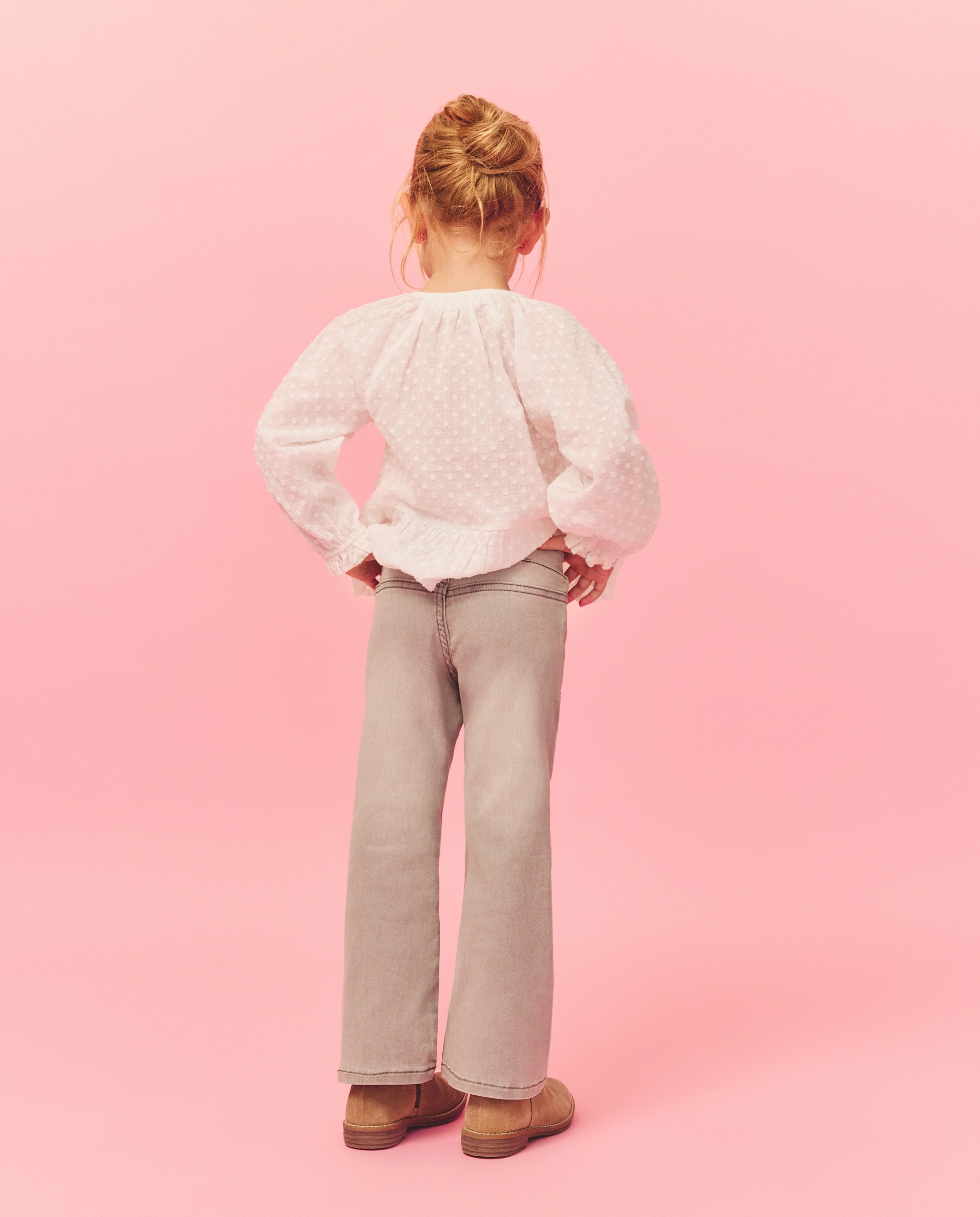 Jeggings Flare Lisas Kids El Corte Inglés Cinzento-claro-3