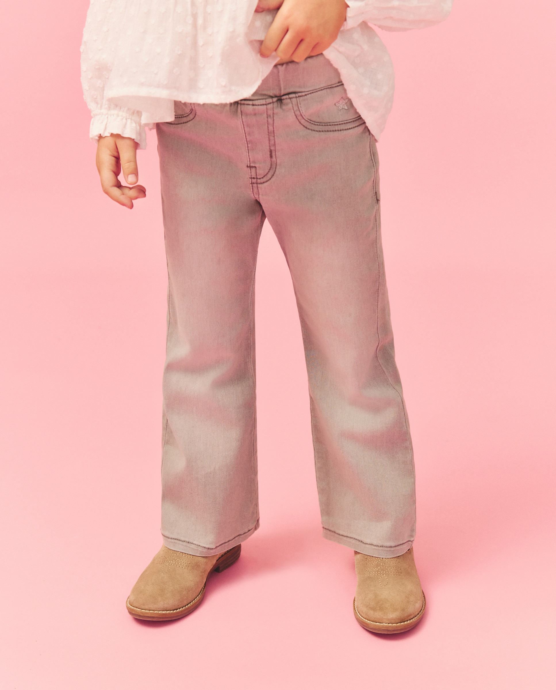 Jeggings Flare Lisas Kids El Corte Inglés Cinzento-claro-2