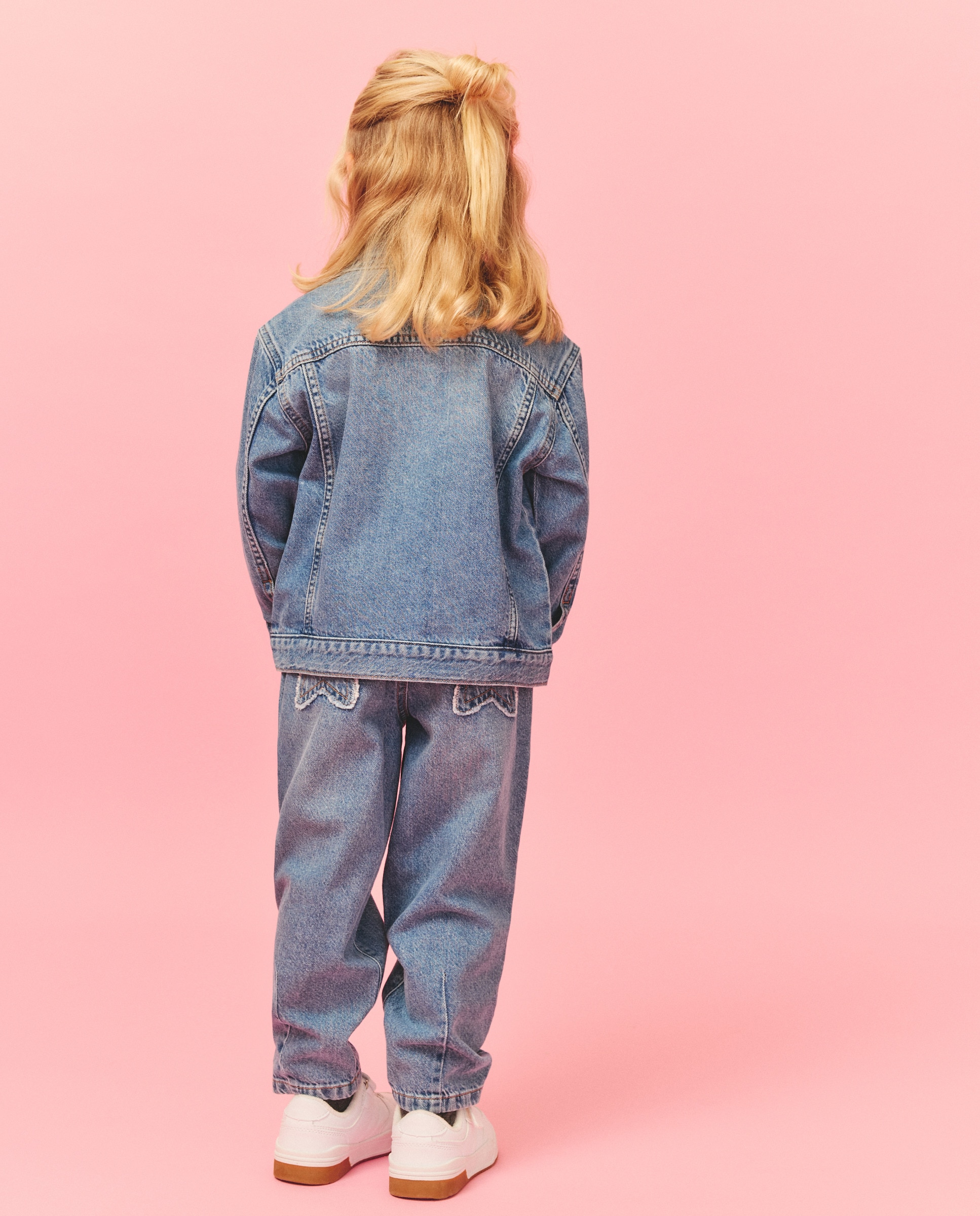 Blusão de Ganga Básico Azul pálido-3