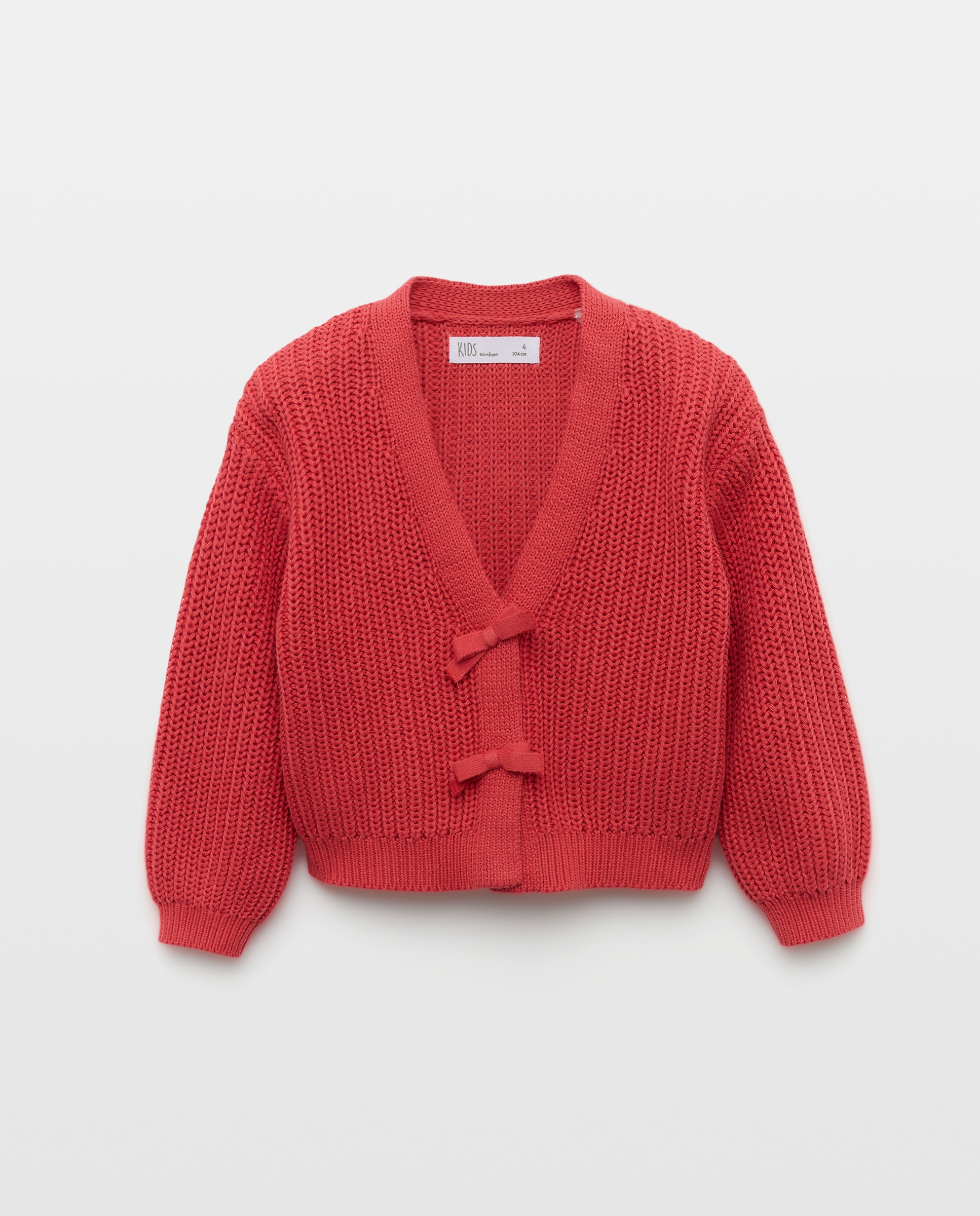 Imagem 0 de Casaco de Decote em Bico Atado com Laços