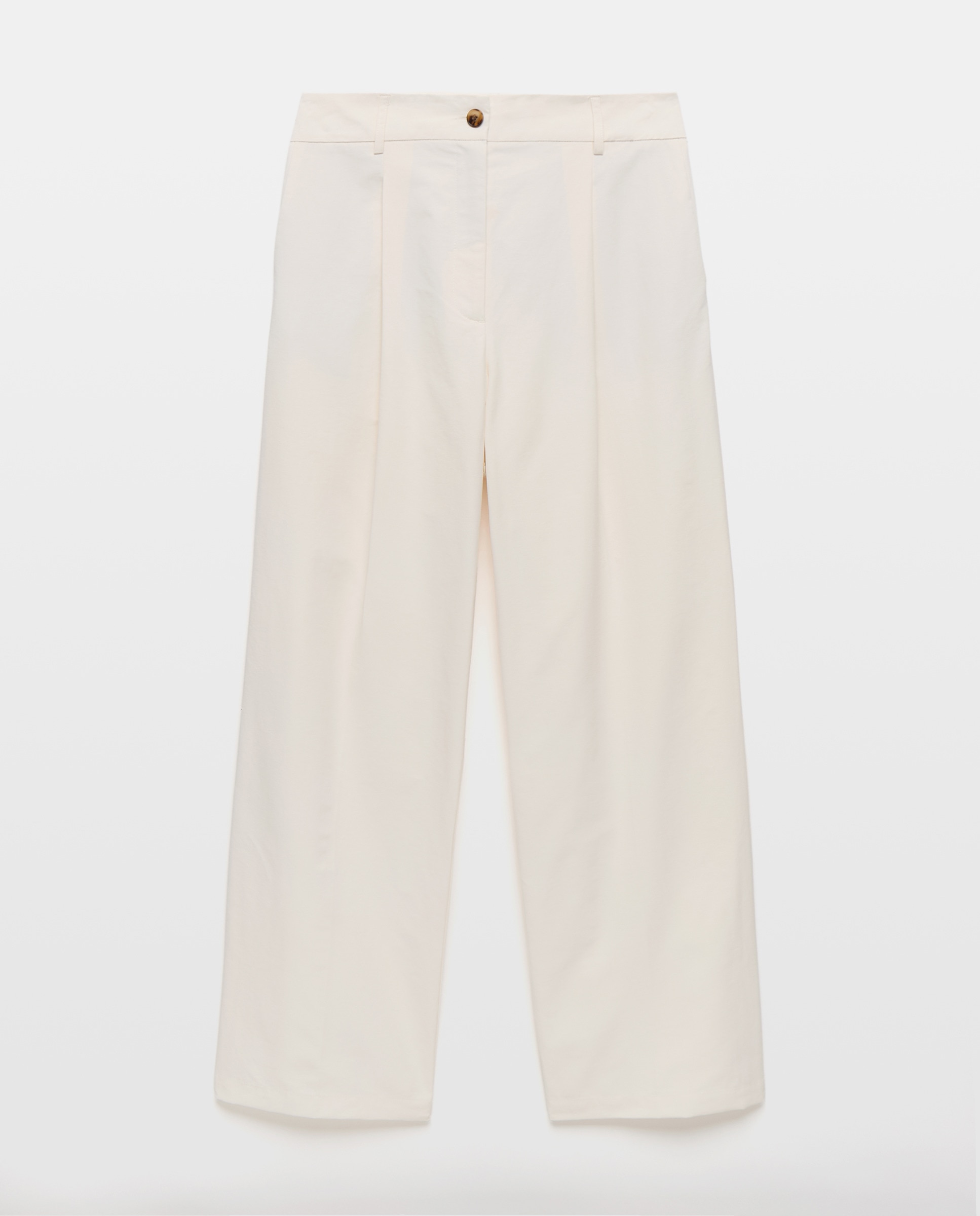 Imagen 0 de Pantalón chino de mujer ancho con pliegue invertido