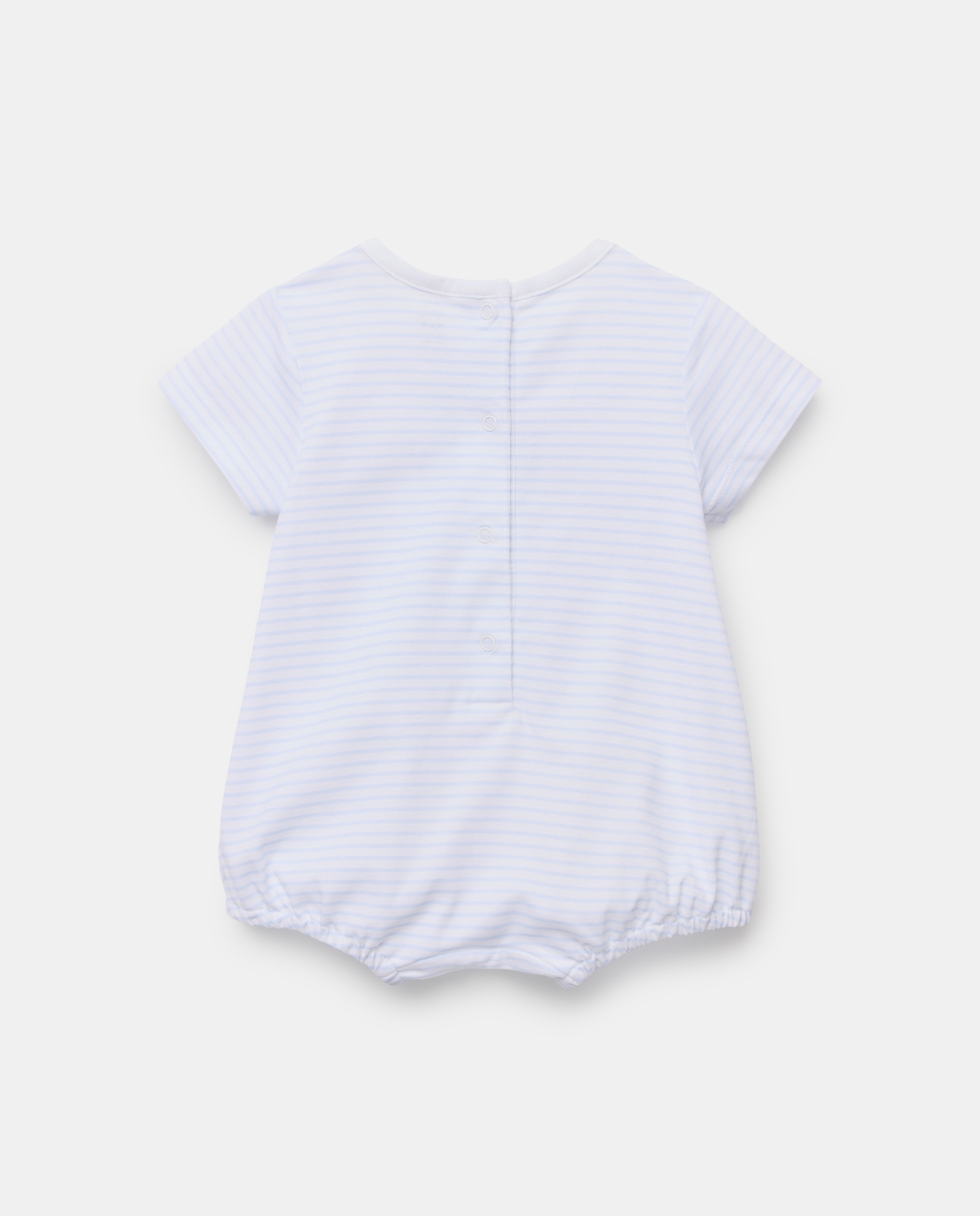 Babygrow de Malha Curto de Bebé com Estampado de Fantasia Cotton Juice Azul-2