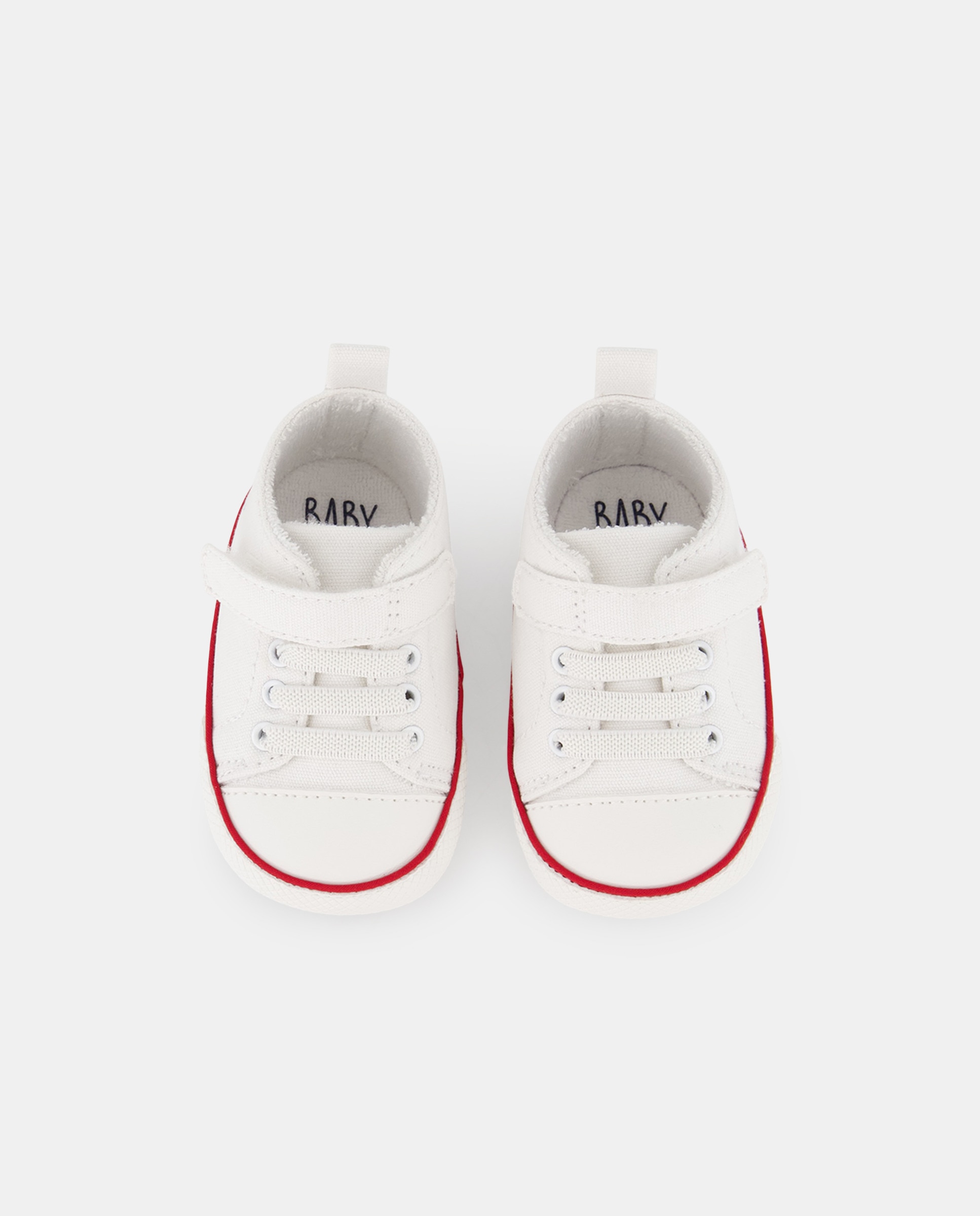 Sapatilhas Flexíveis Mini Basket de Bebé Branco-4