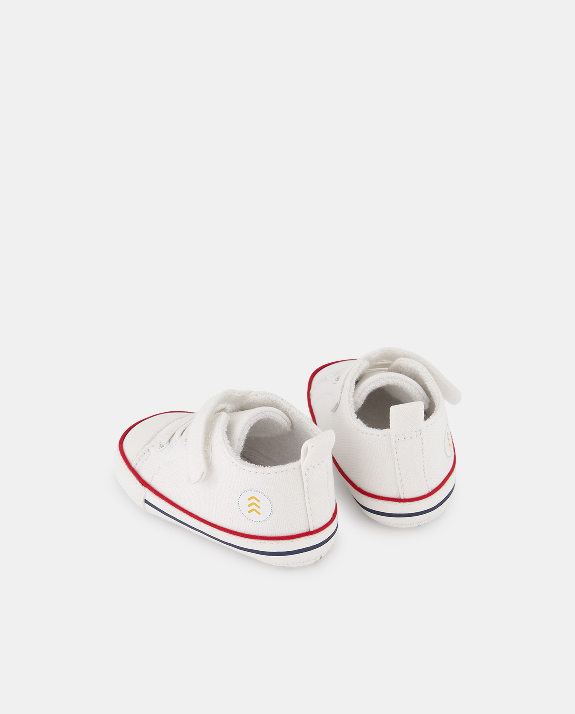 Sapatilhas Flexíveis Mini Basket de Bebé Branco-3