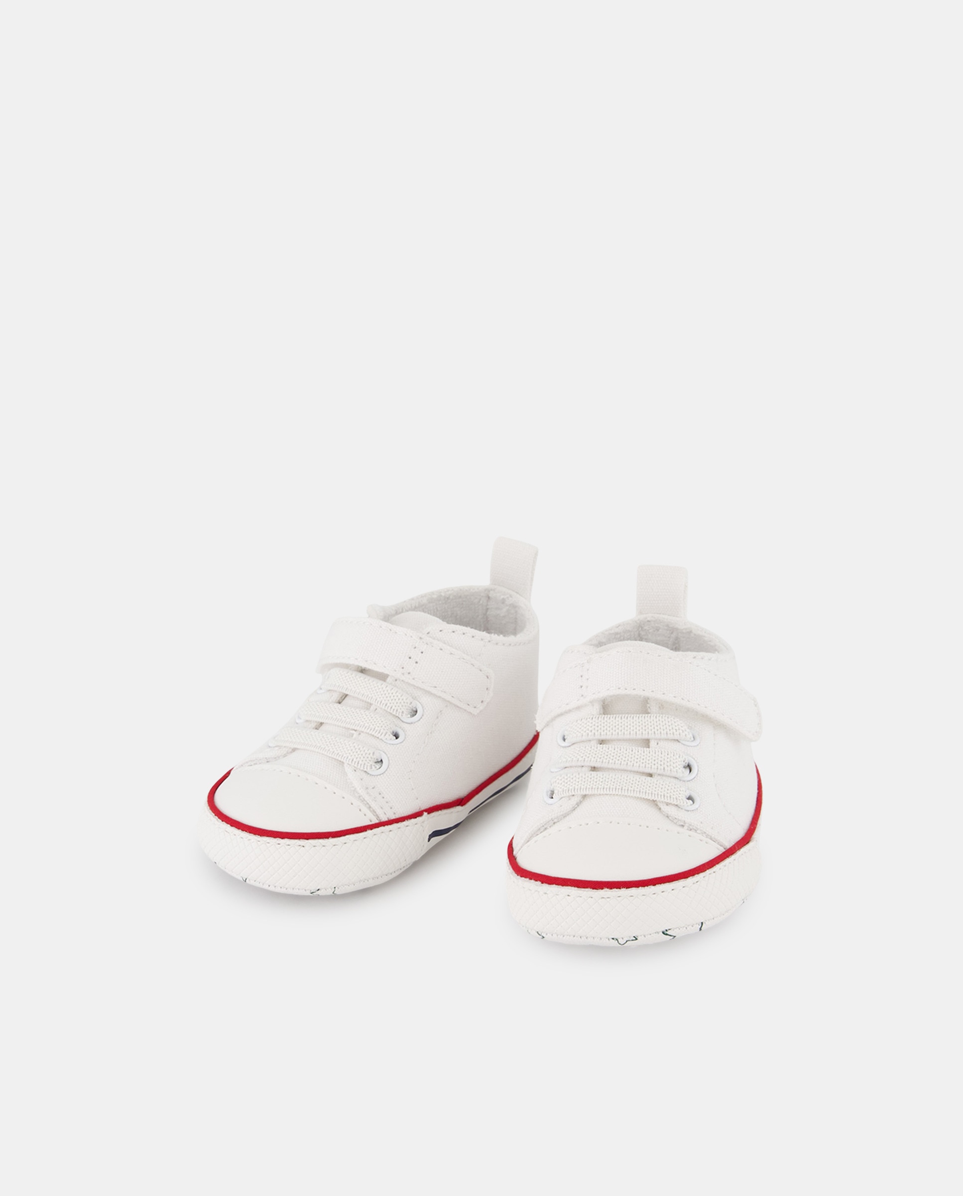 Sapatilhas Flexíveis Mini Basket de Bebé Branco-2