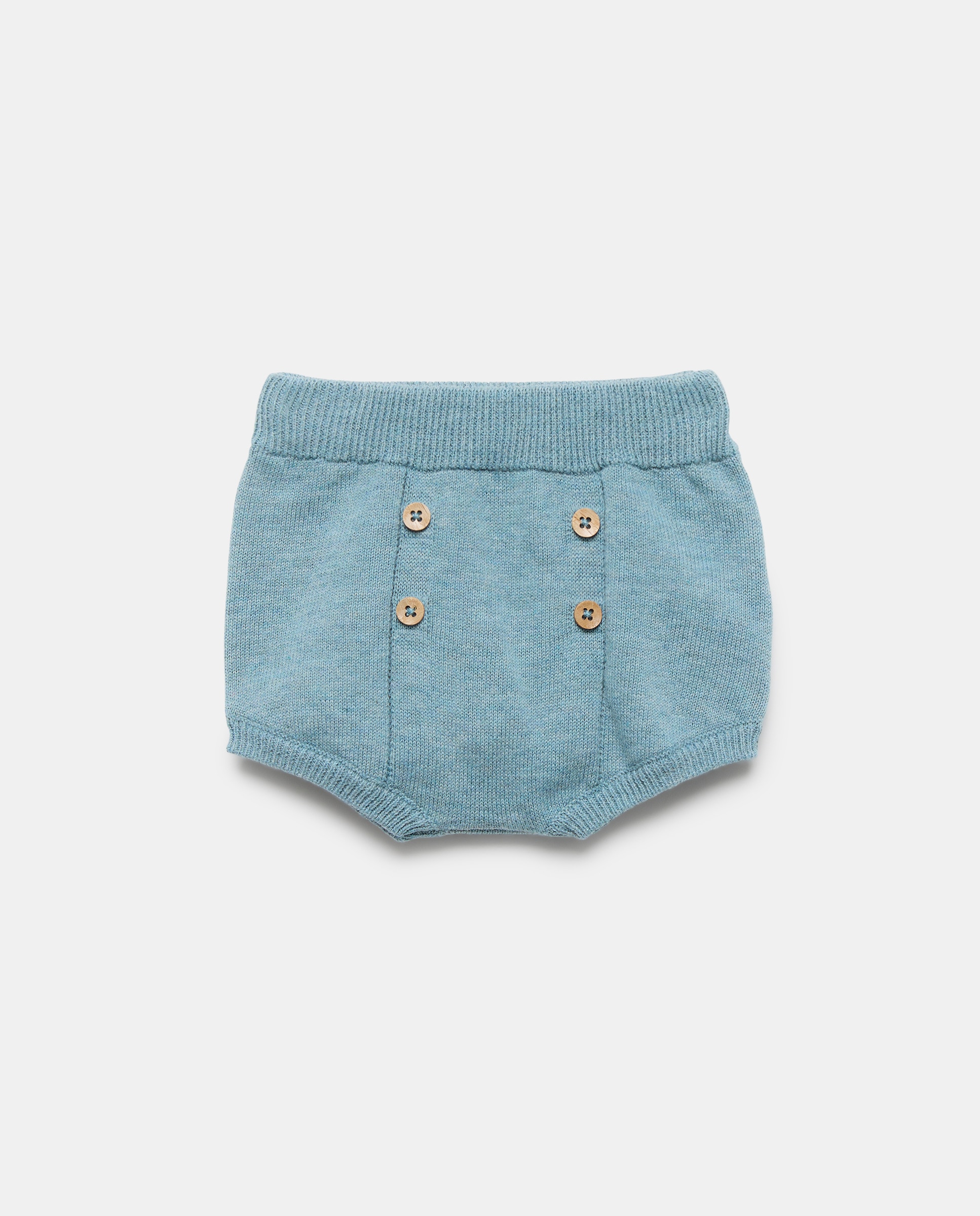 Conjunto de 2 Peças de Tricot de Bebé com Manga Comprida e Calções Baby El Corte Inglés 530 Verde Escuro-3