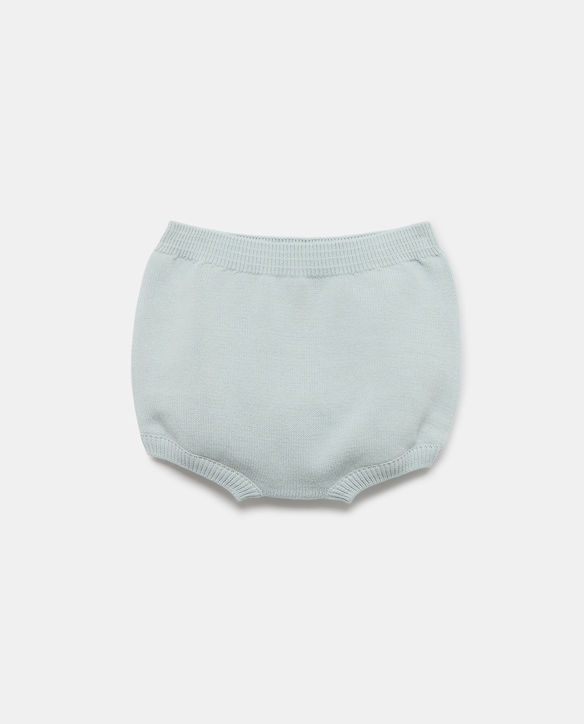 Conjunto de Tricot de Bebé com Manga Curta Verde-3