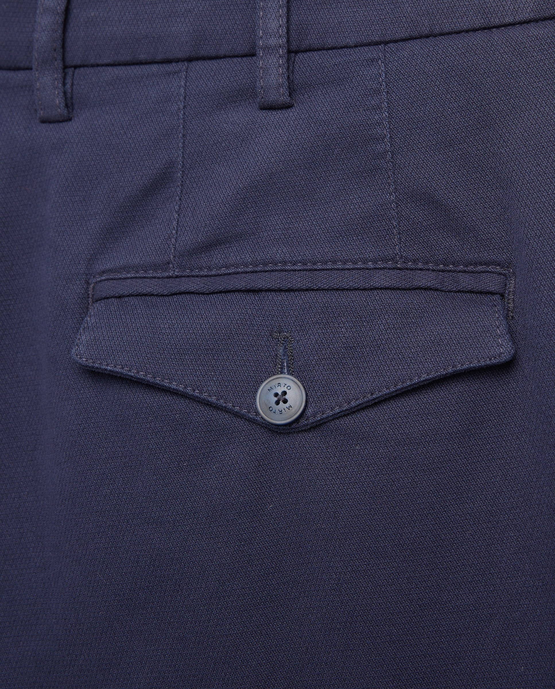 Calças Chino Custom Fit com Estrutura Azul-marinho-5
