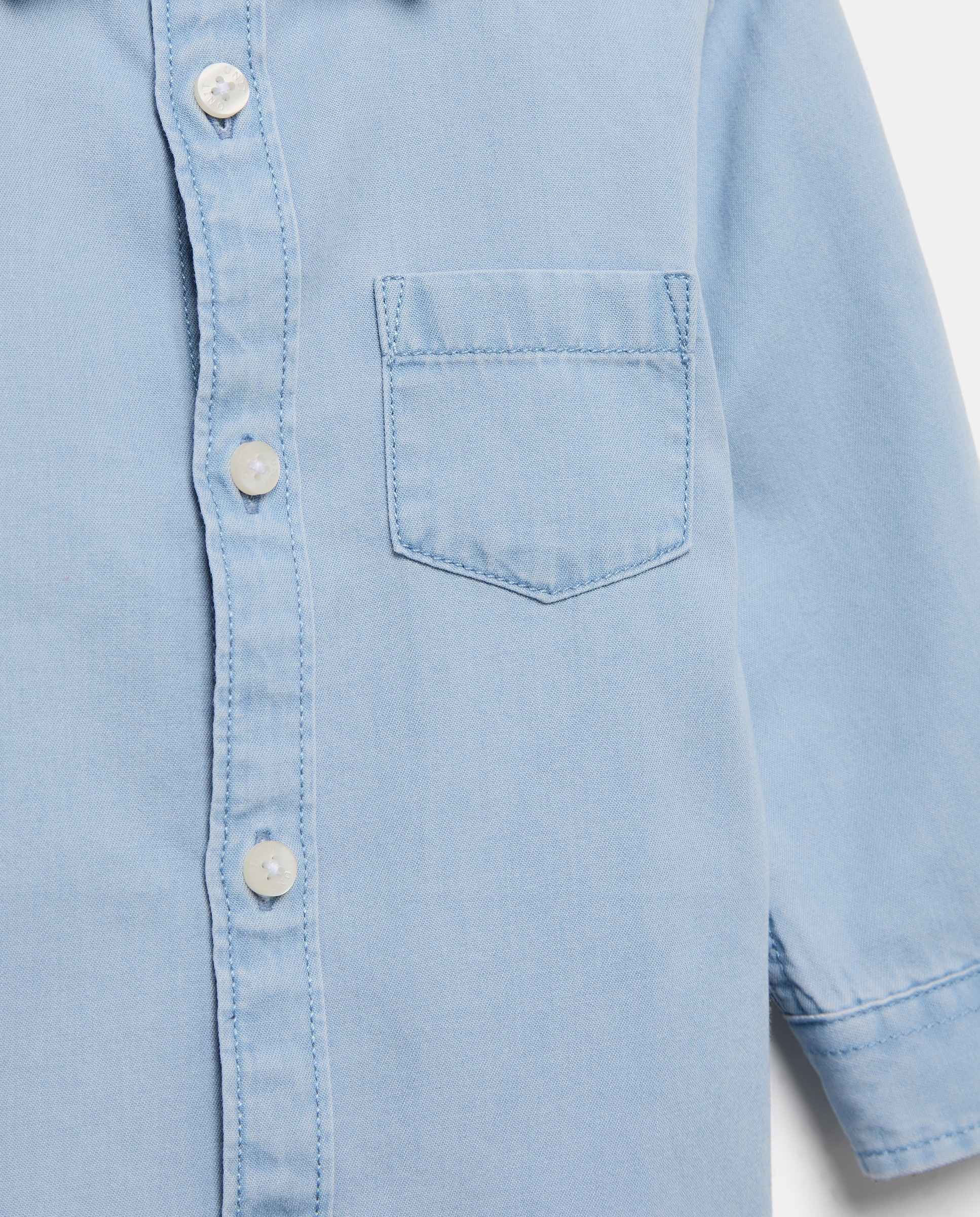 Camisa de bebé denim Cerúleo-3