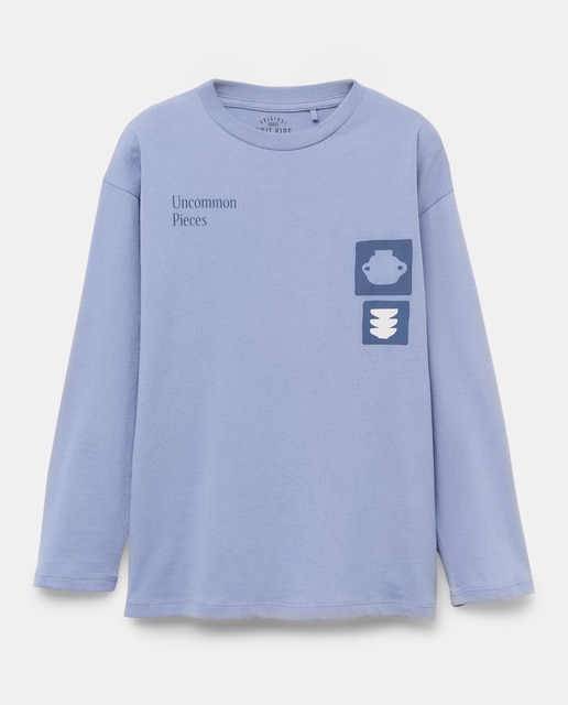 Imagen 0 de Camiseta de niño estampada manga larga