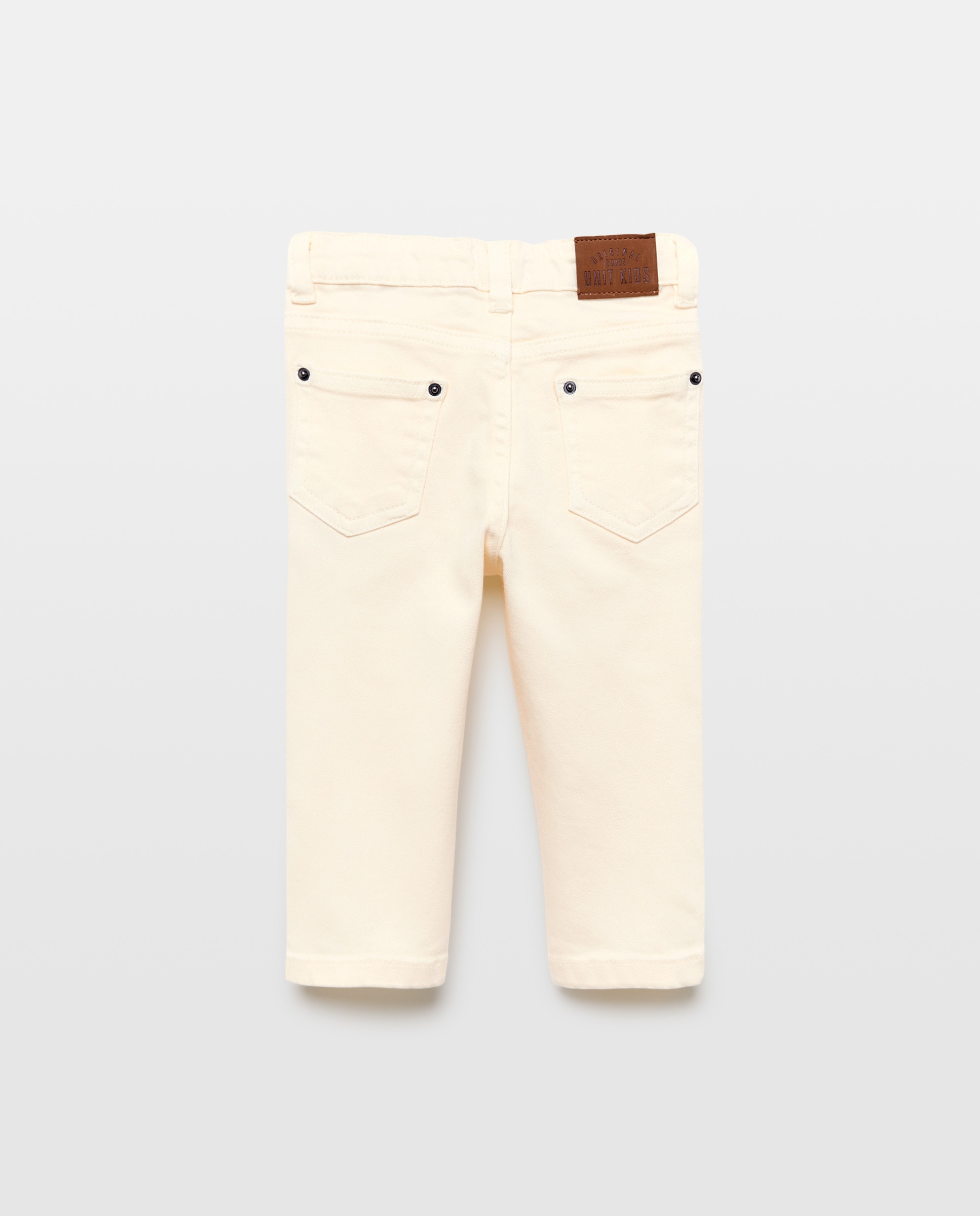 Pantalón de bebé denim color 5 bolsillos 120 Crudo-2