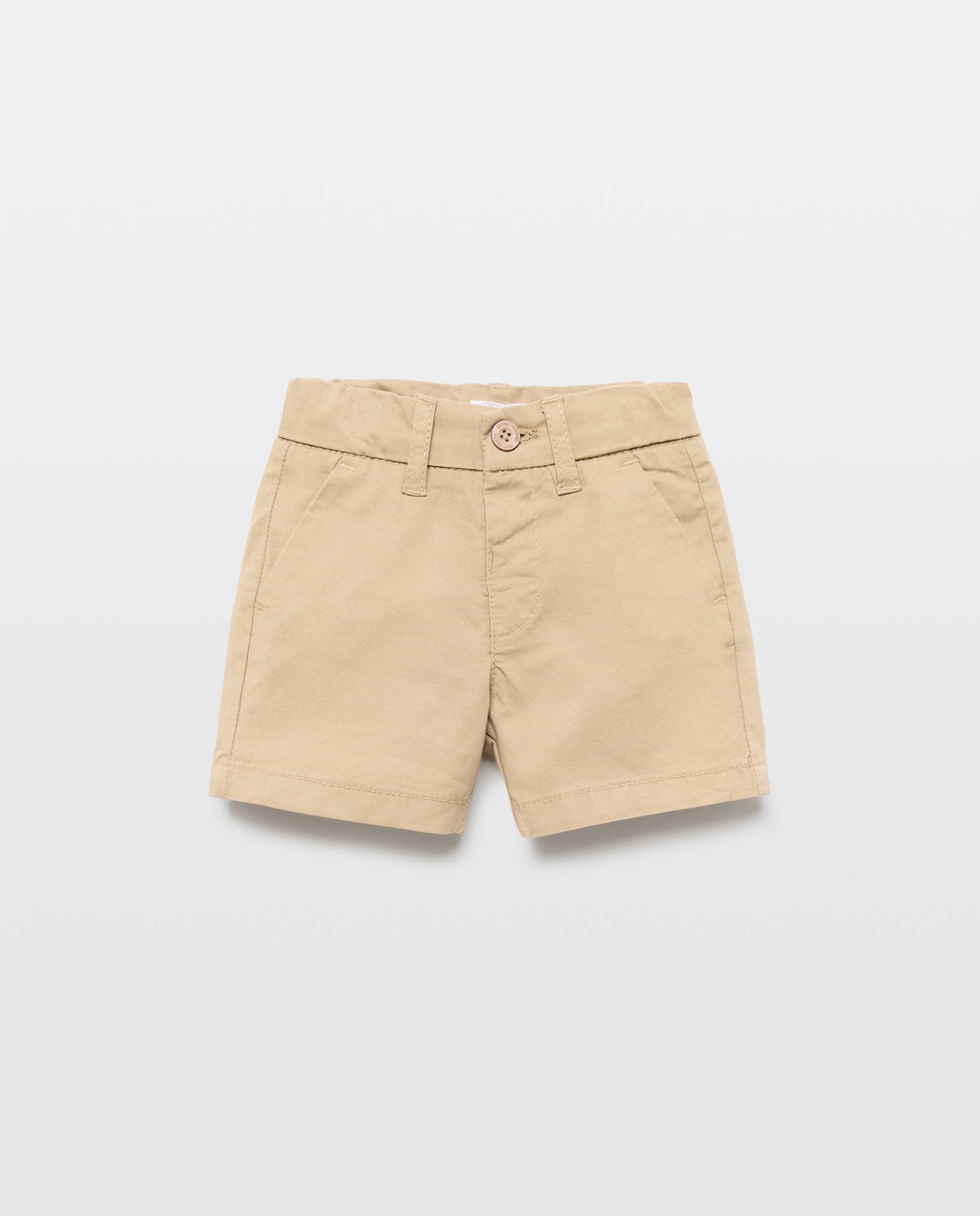 Bermuda de bebé chino Beige-1