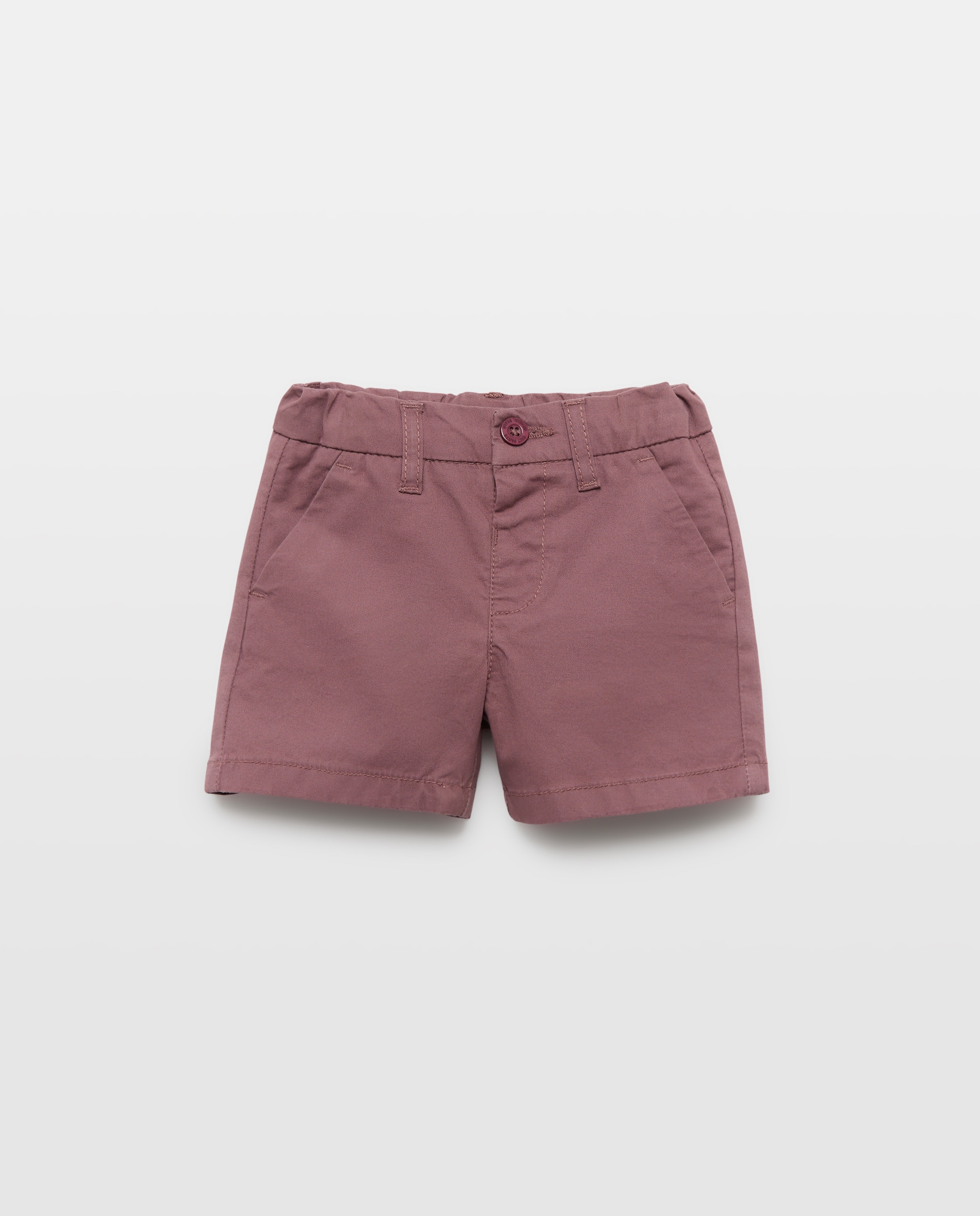 Bermuda de bebé chino Morado-1