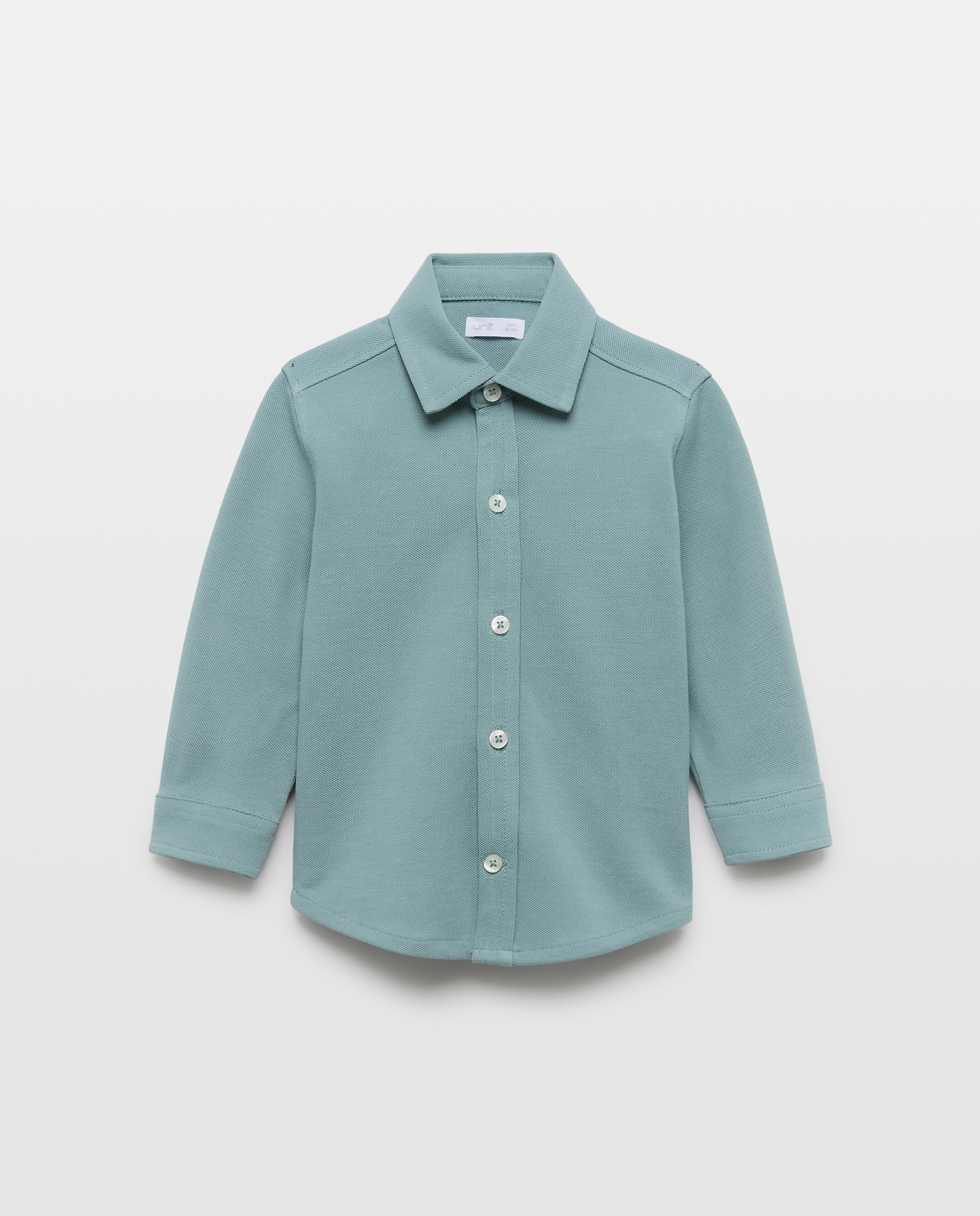 Camisa de bebé piqué Verde Pato-1