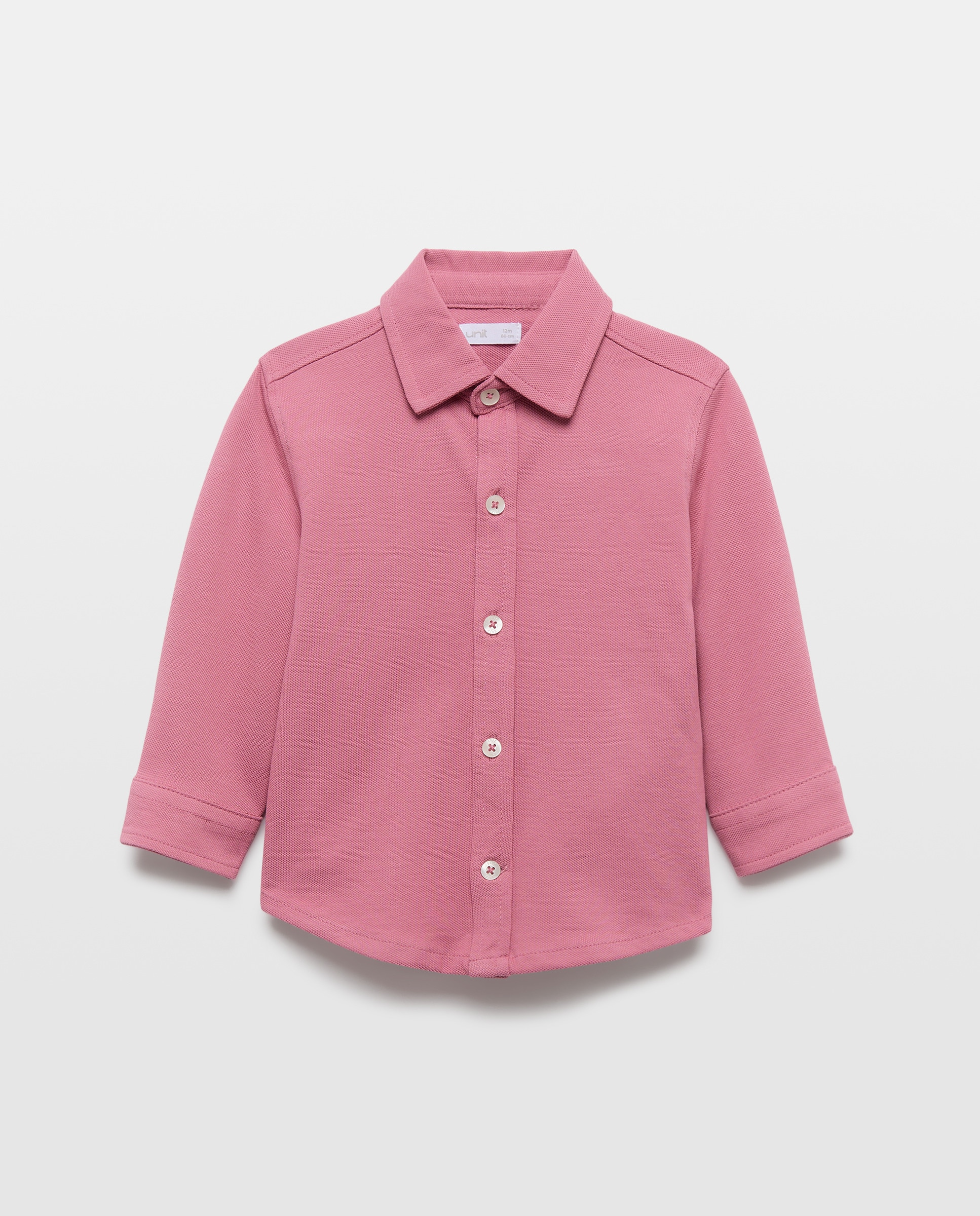 Camisa de bebé piqué 230 Rosa oscuro-1