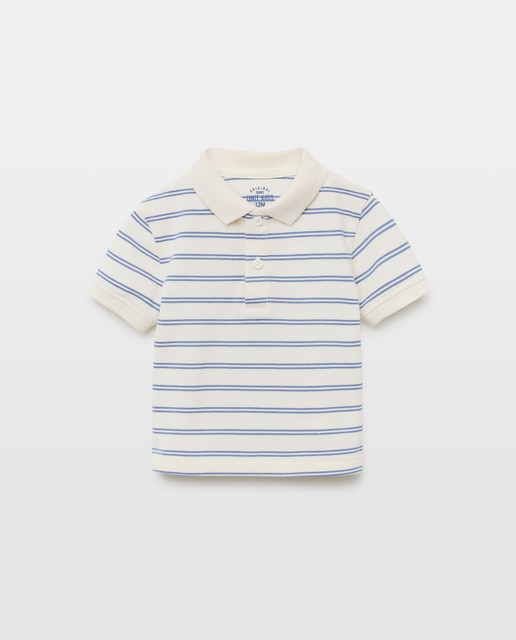 Imagen 0 de Polo de bebé piqué rayas manga corta