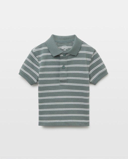 Imagen 0 de Polo de bebé piqué rayas manga corta