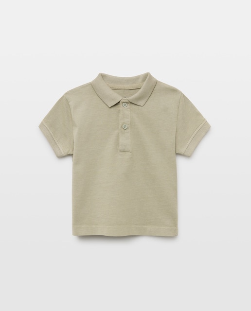 Imagen 0 de Polo de bebé algodón lavado manga corta