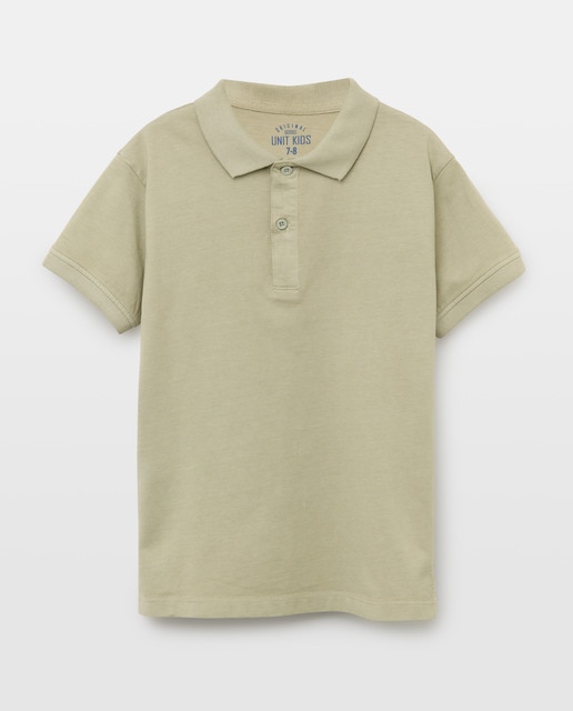 Imagen 0 de Polo de niño algodón lavado manga corta