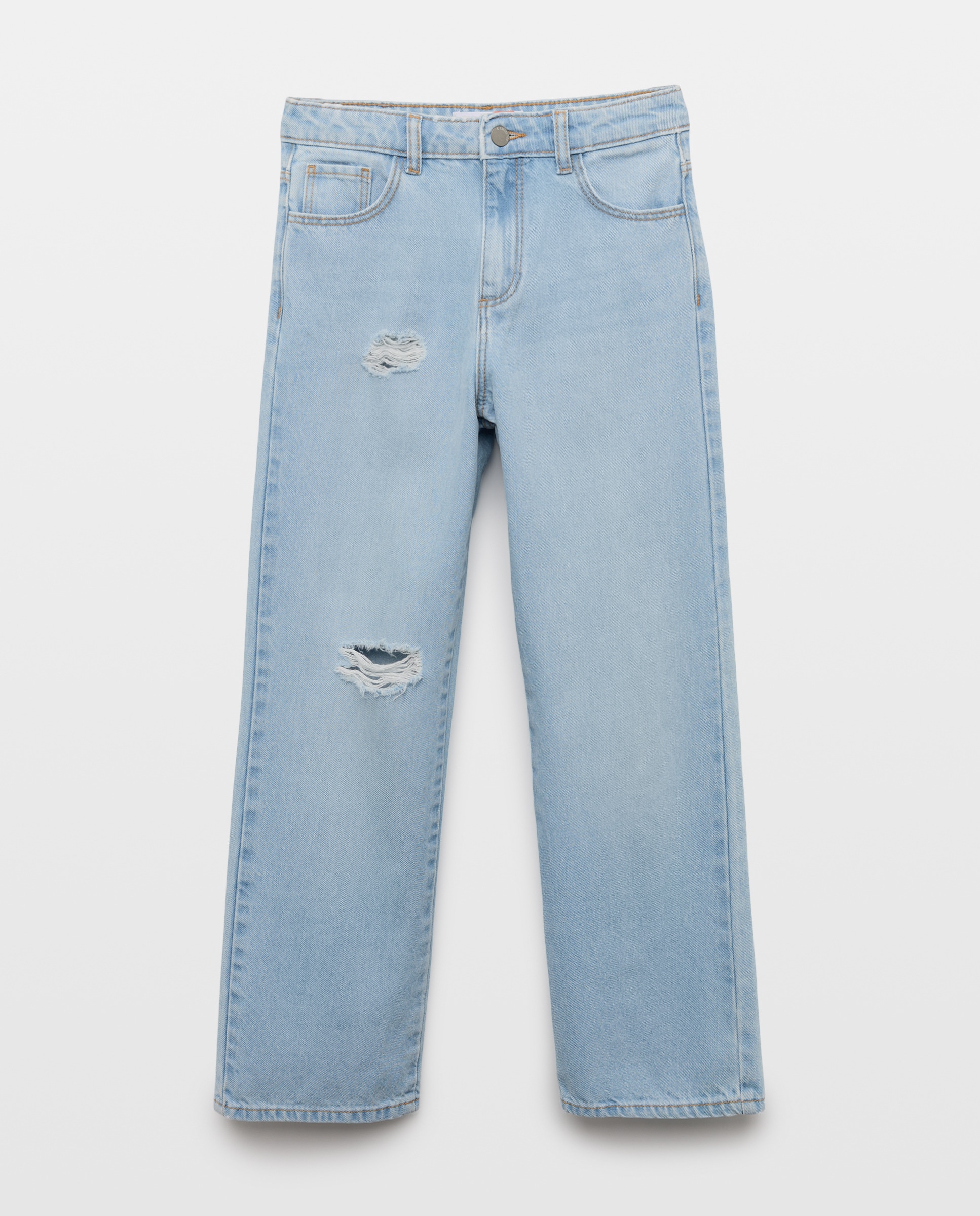 Imagem 0 de Jeans Straight com Contrastes Laterais