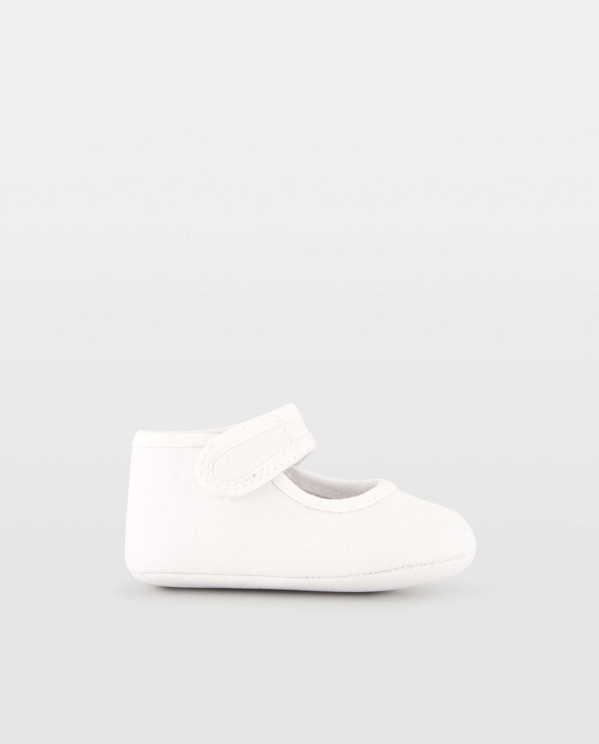 Imagen 0 de Merceditas de recién nacido de lona de algodón