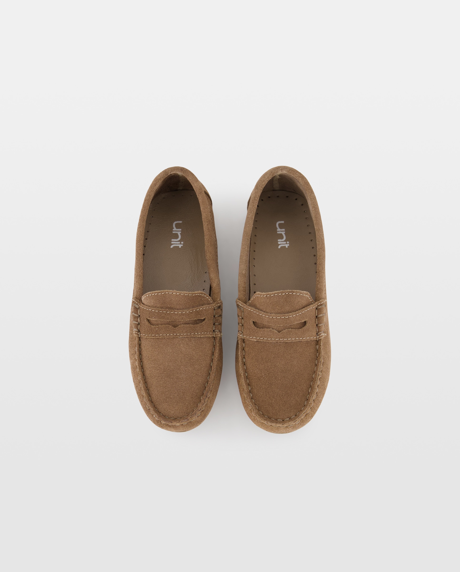 Mocasín niño de serraje Toffee-4