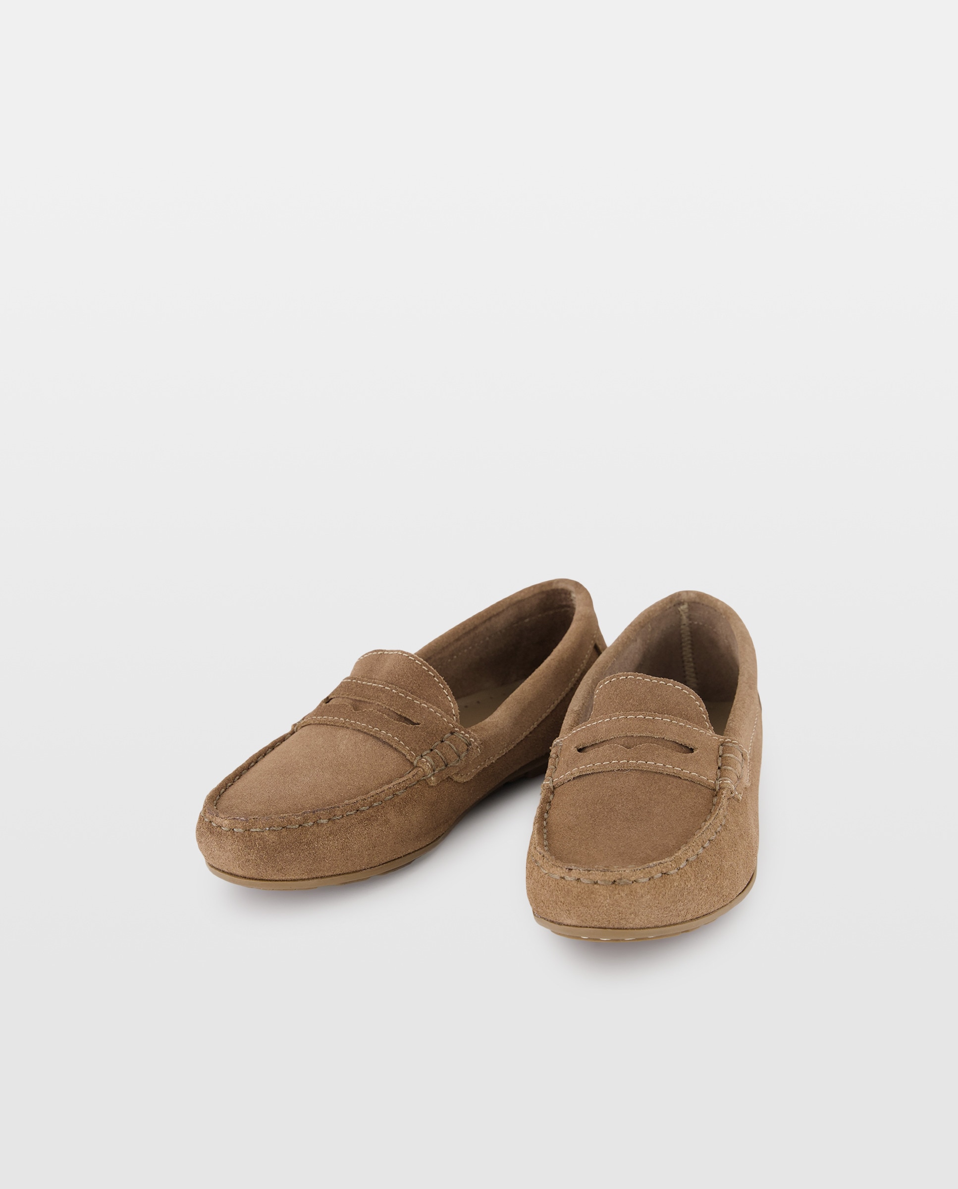 Mocasín niño de serraje Toffee-2