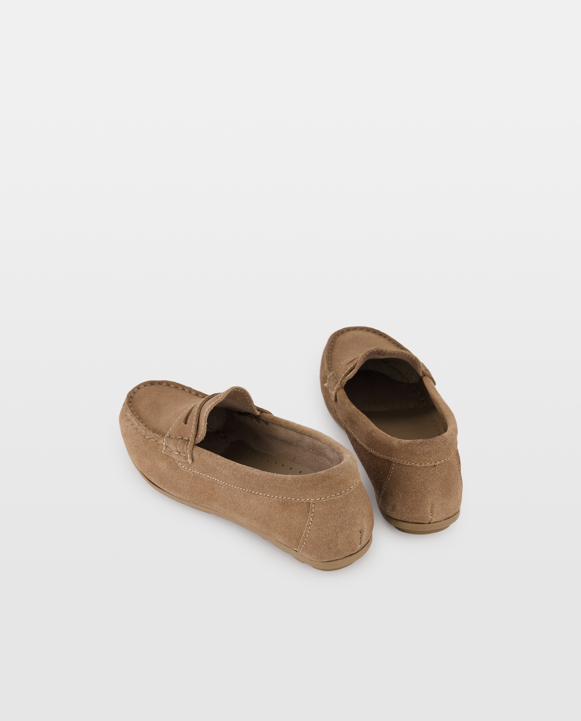 Mocasín niño de serraje Toffee-3