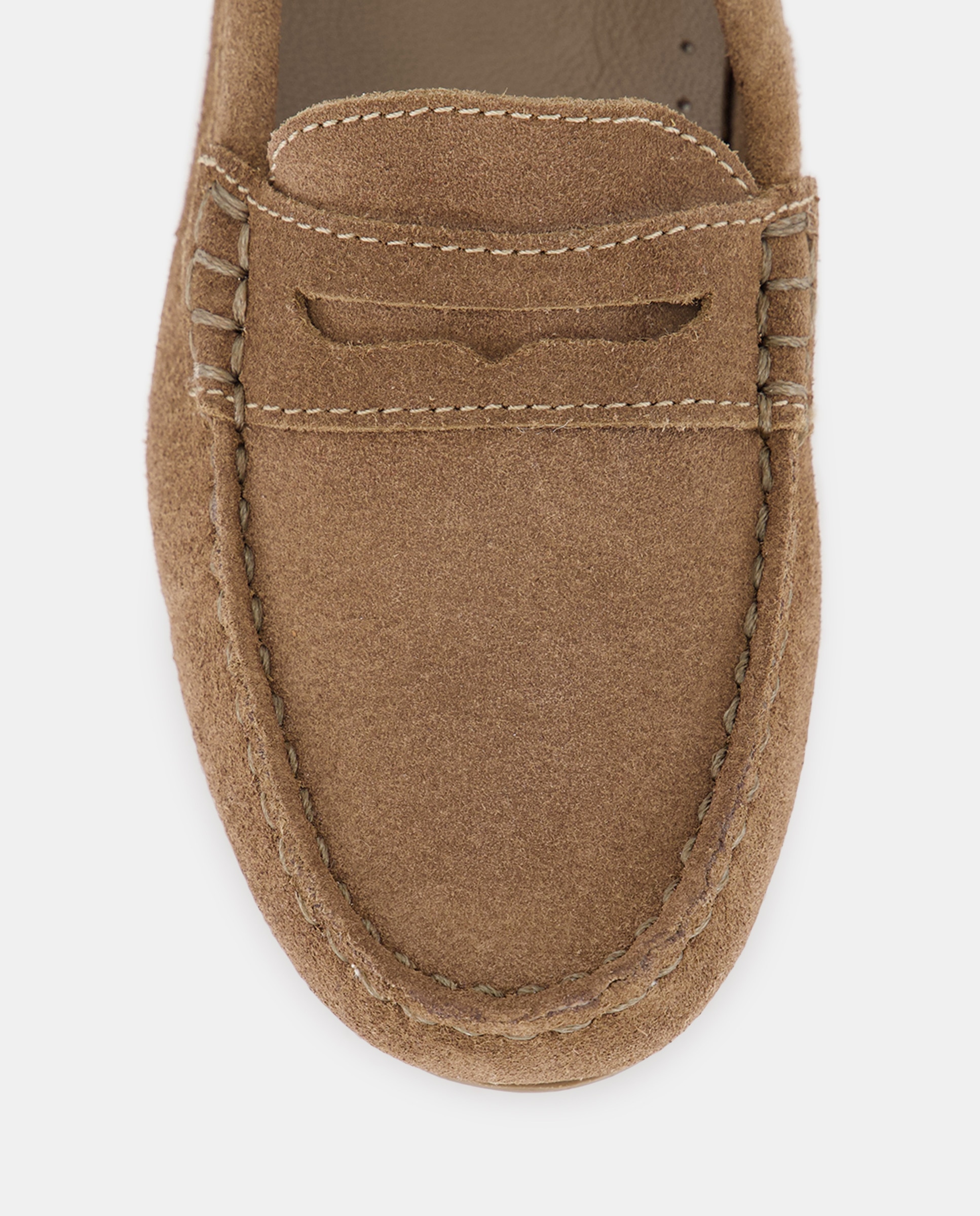 Mocasín niño de serraje Toffee-5