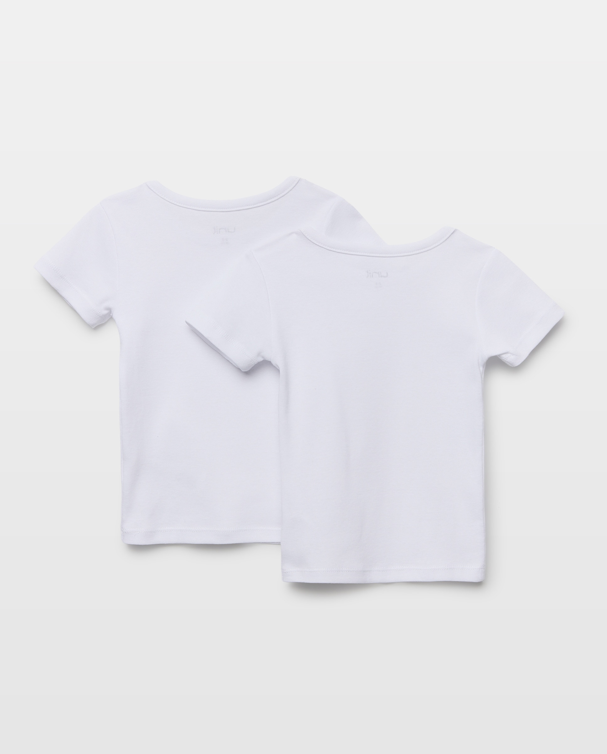 Pack 2 camisetas infantiles de manga corta Blanco-2