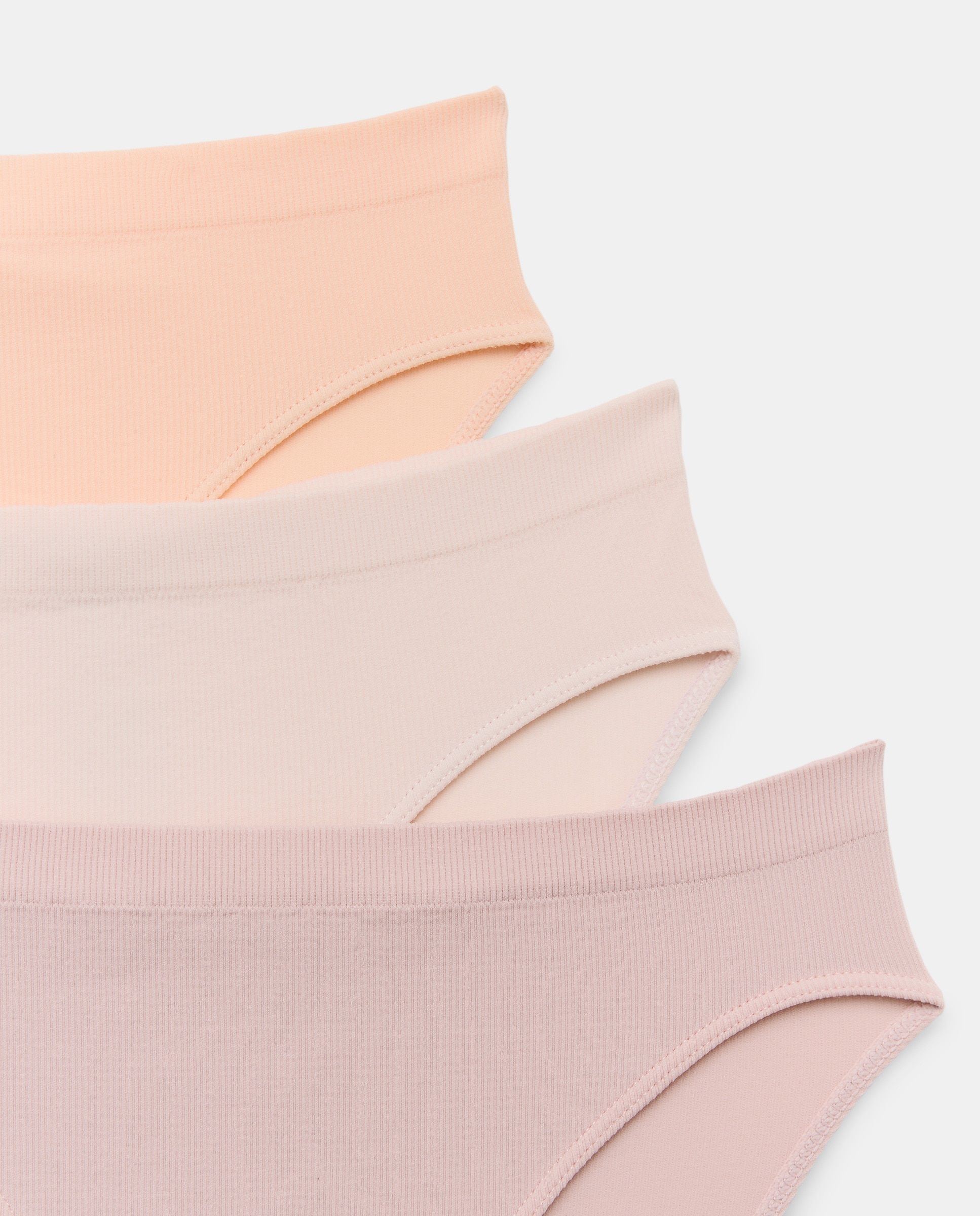 Pack de 3 braguitas de niña de canalé 200 Rosa-2