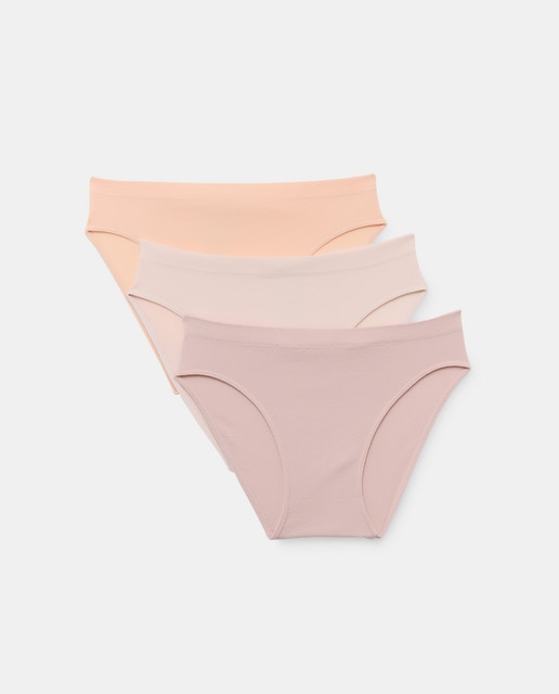 Imagen 0 de Pack de 3 braguitas de niña de canalé