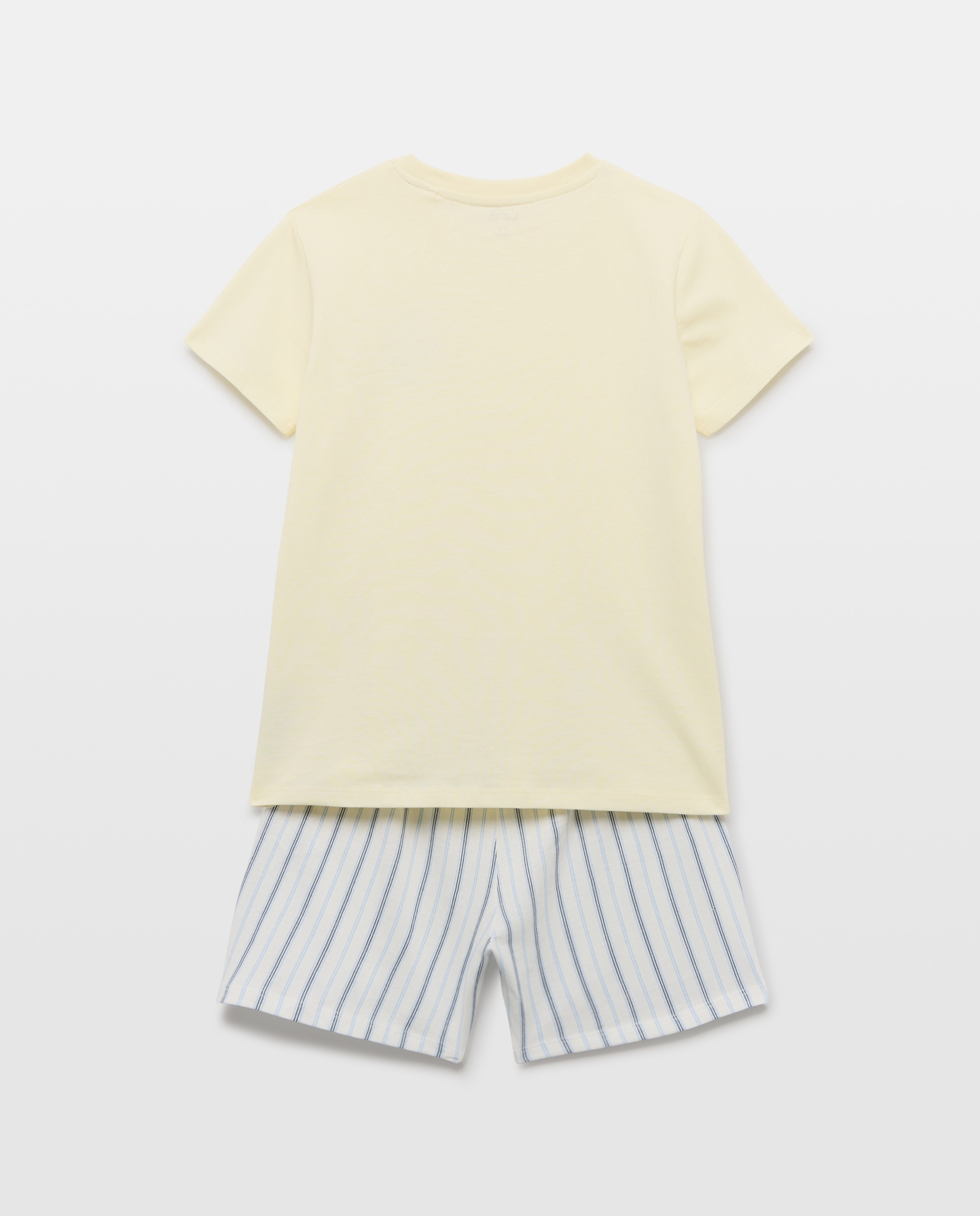 Pijama de niño estampado corto 310 Amarillo claro-2