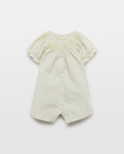 Imagen 0 de Pijama de bebé corto popelín con smock