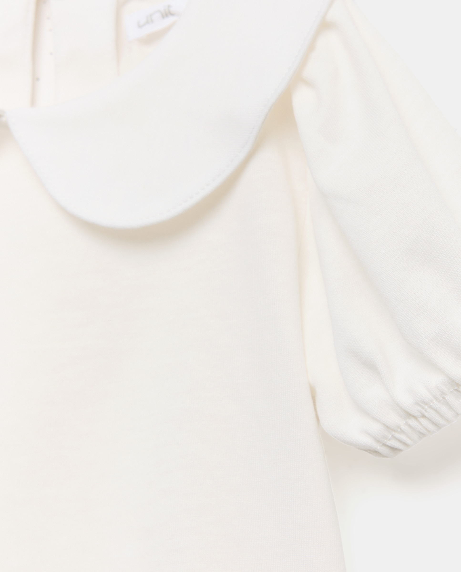 Camiseta bebé niña con manga globo Blanco roto-3