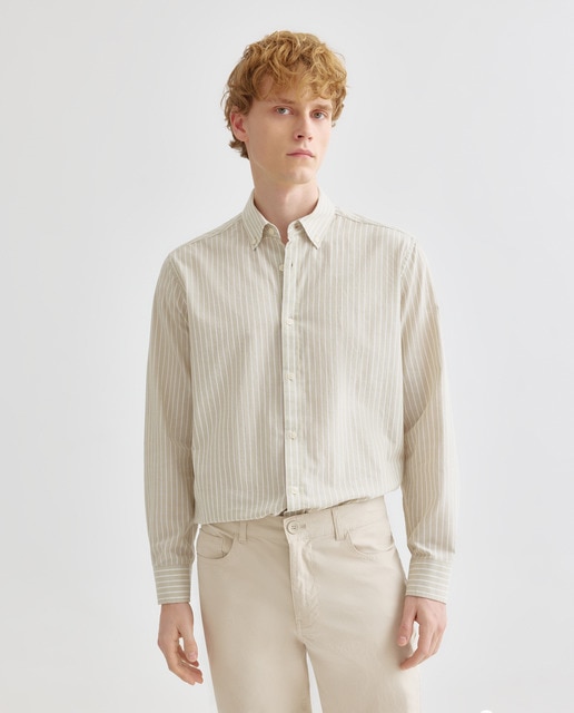 Imagen 0 de Camisa sport hombre chambray con rayas