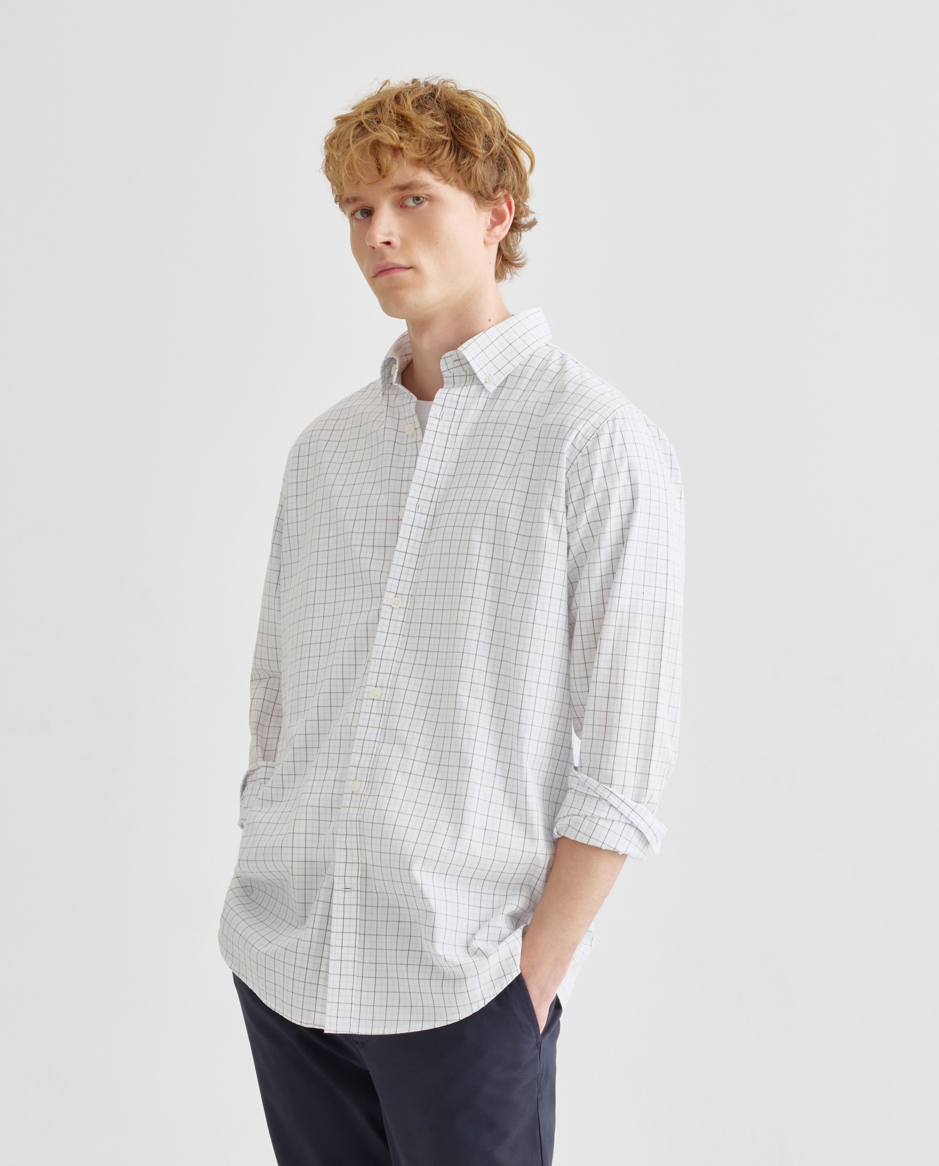 Imagen 0 de Camisa sport hombre popelin cuadros