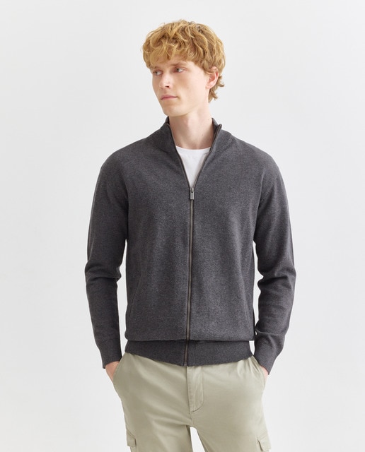 Imagen 0 de Chaqueta de hombre cremallera lisa algodón 100%